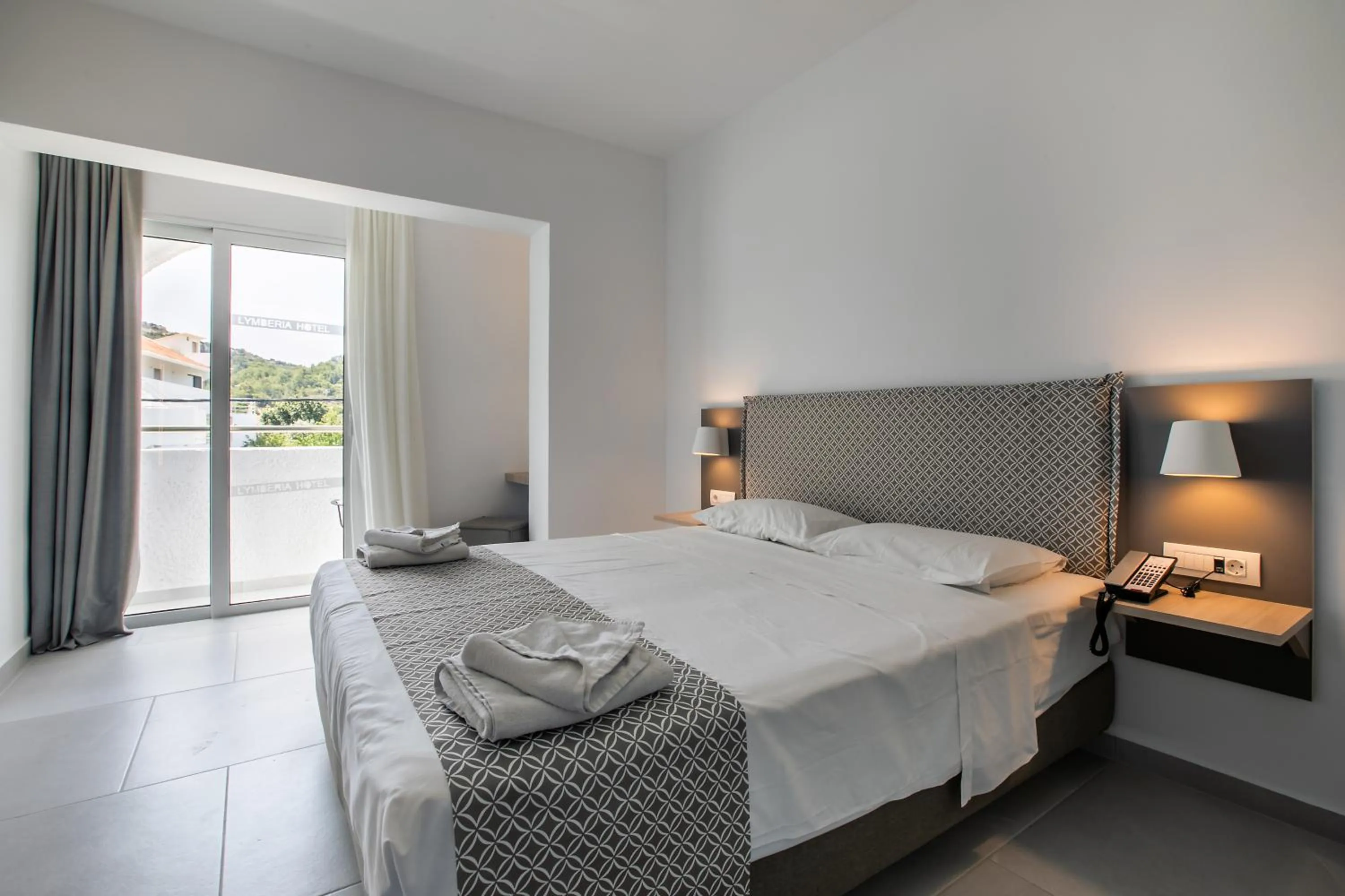 Bed in Lymberia Hotel