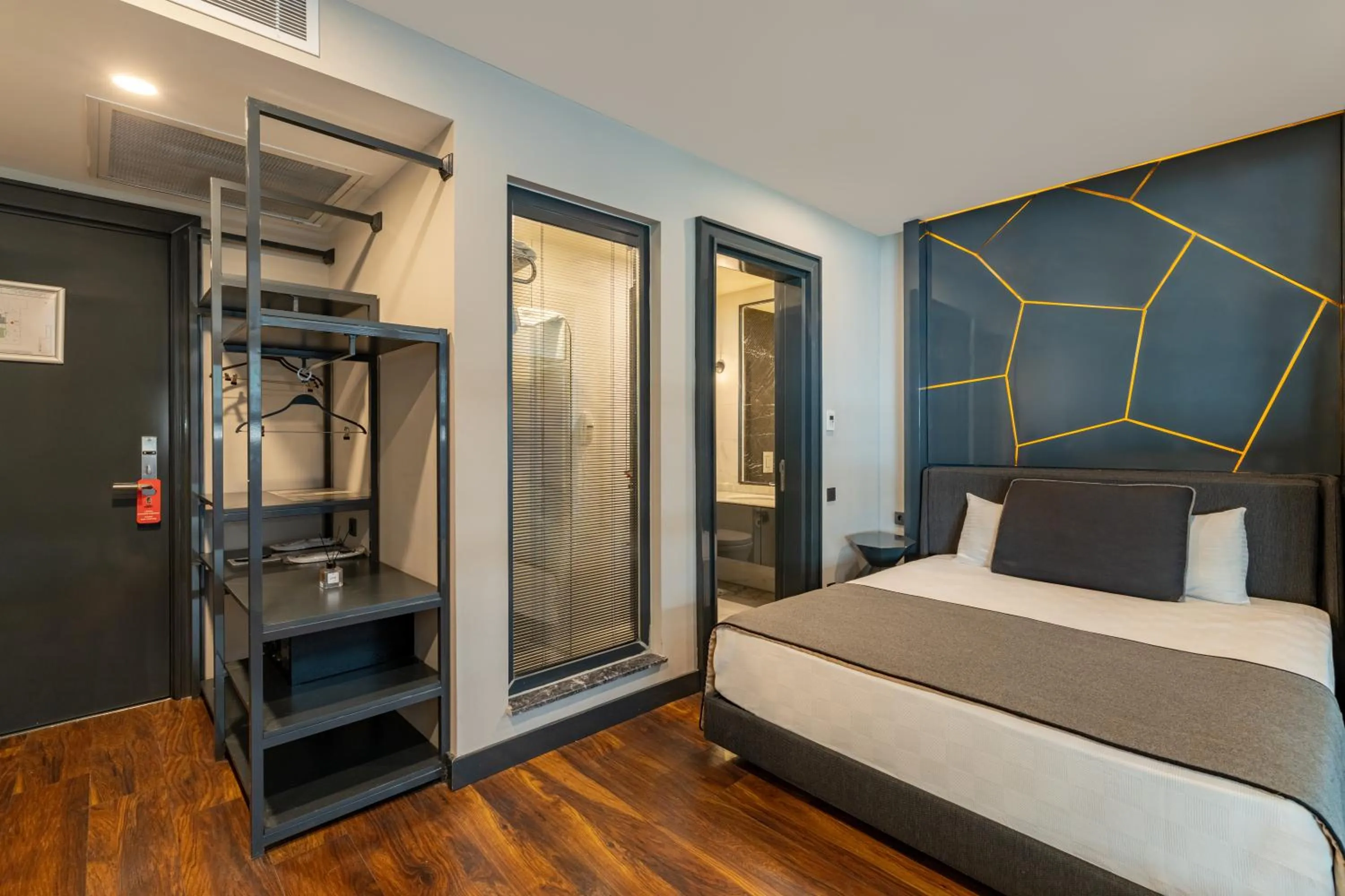 Bed in Lucky Monkey Hotel