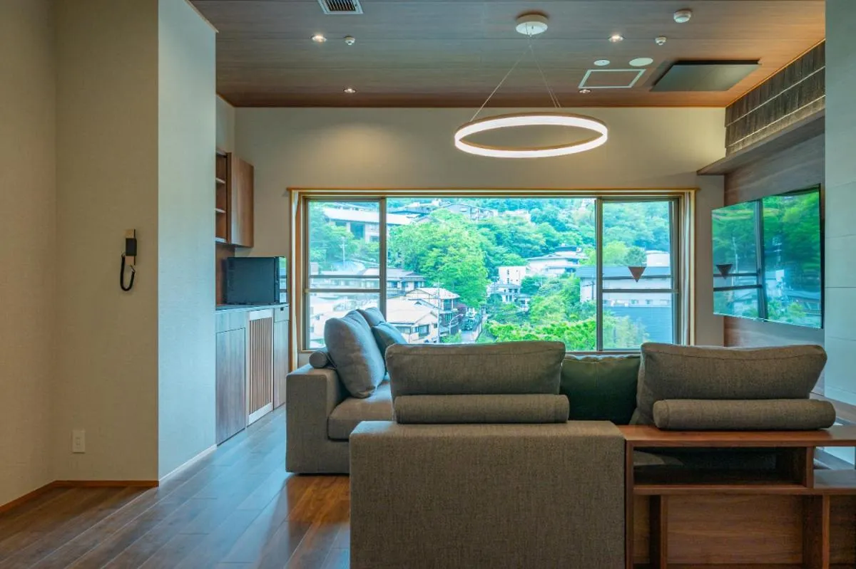 Living room in Hakone Yumoto Onsen Hotel Kajikaso