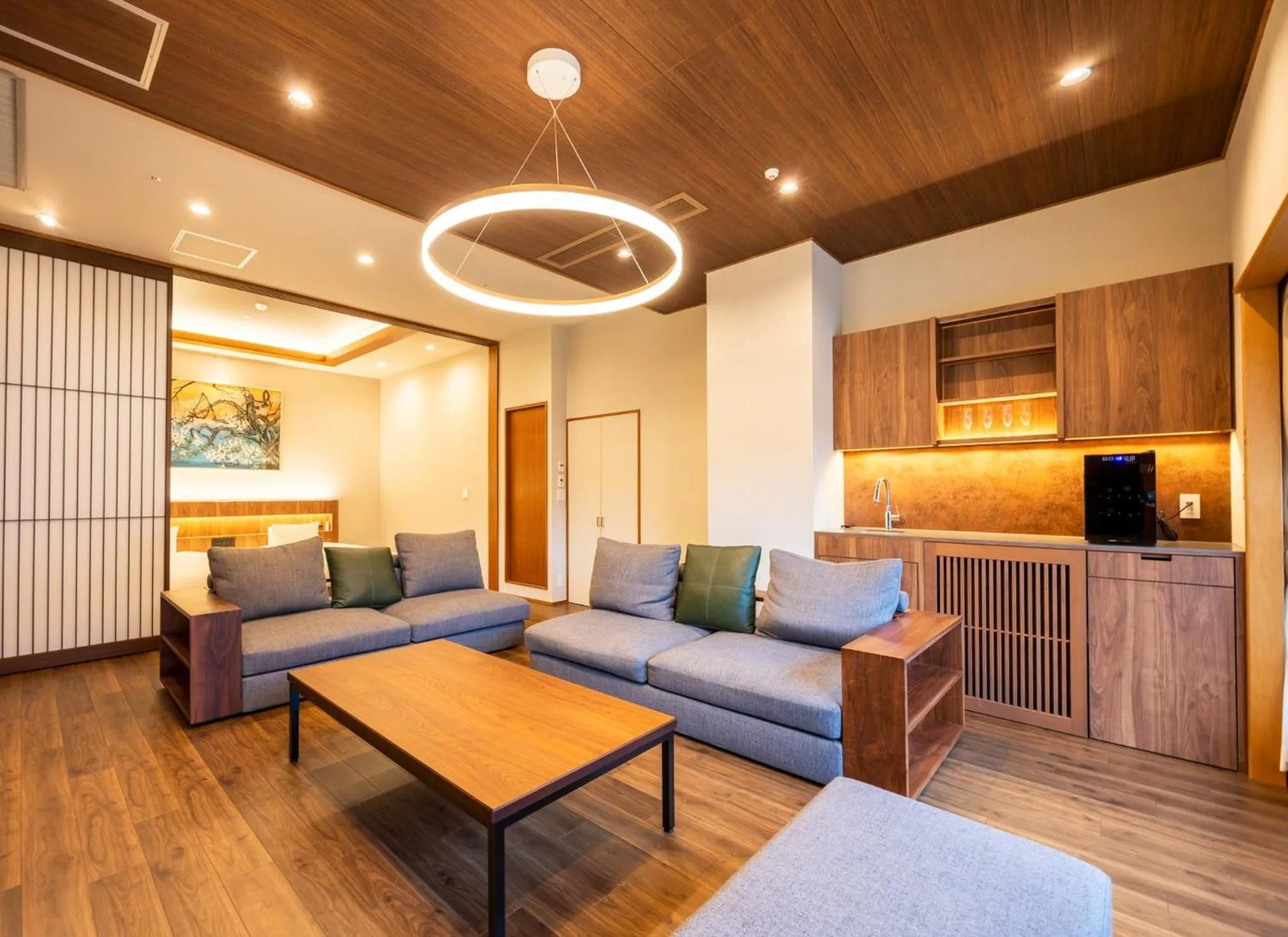 Living room in Hakone Yumoto Onsen Hotel Kajikaso