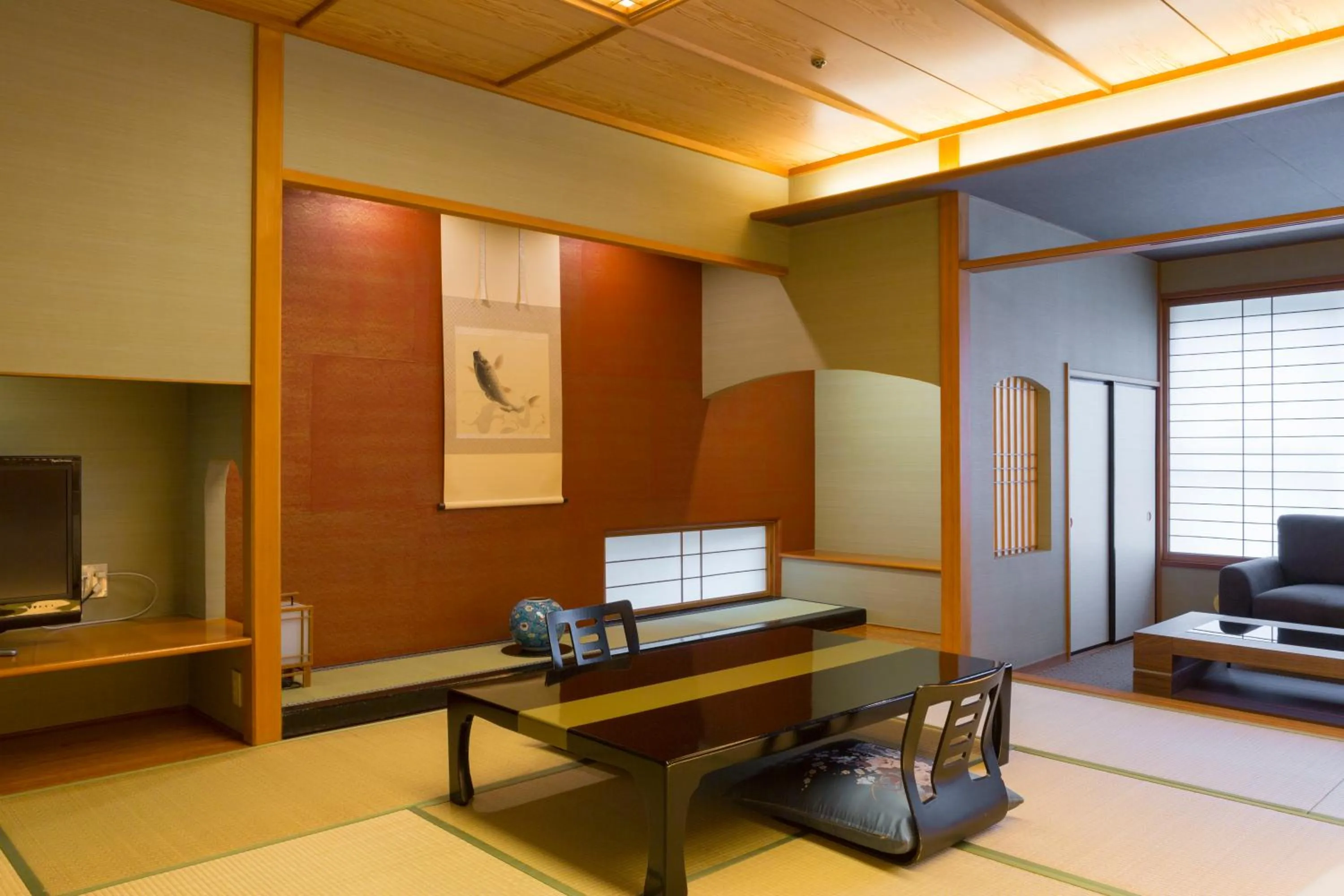 Living room in Hakone Yumoto Onsen Hotel Kajikaso