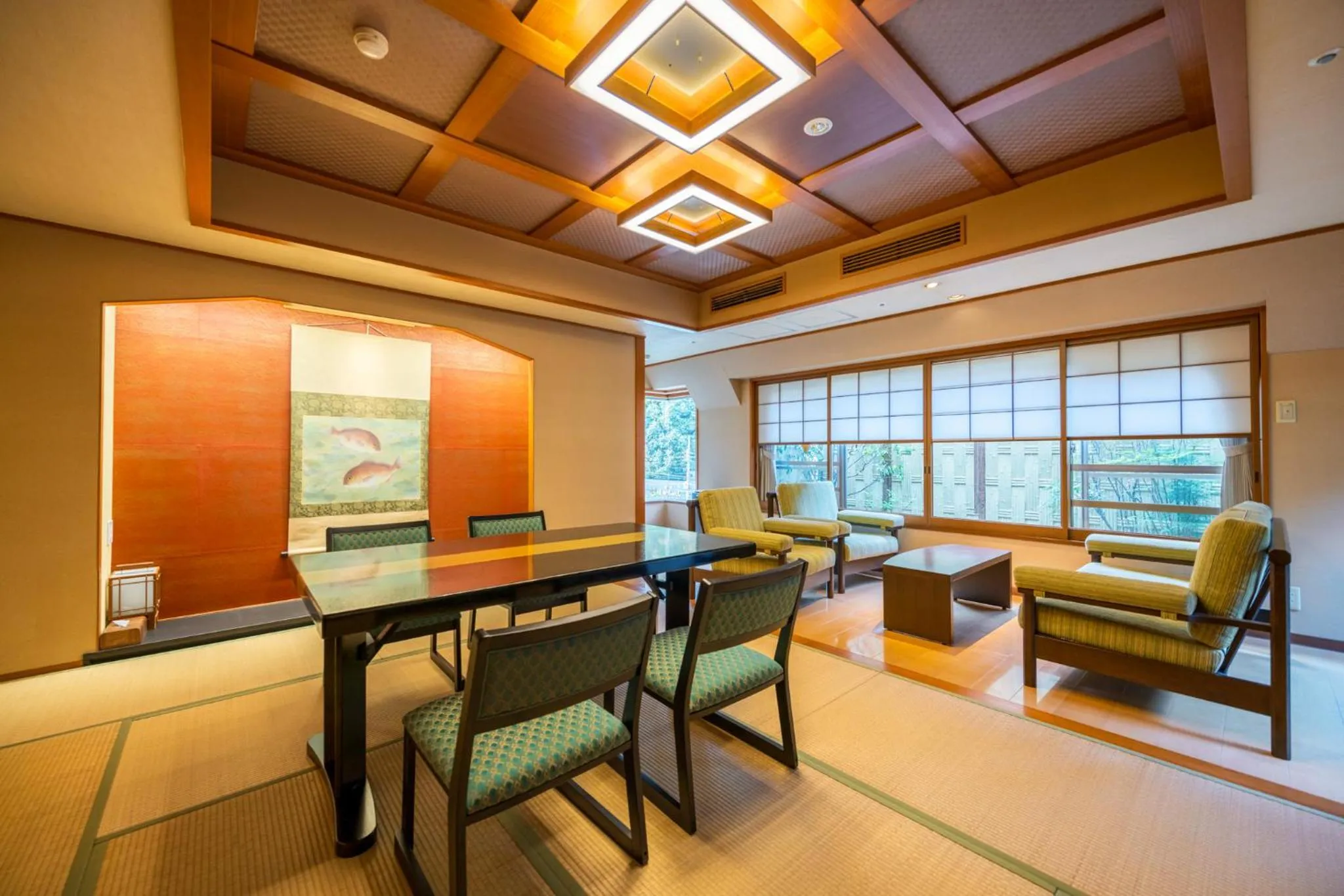 Living room in Hakone Yumoto Onsen Hotel Kajikaso