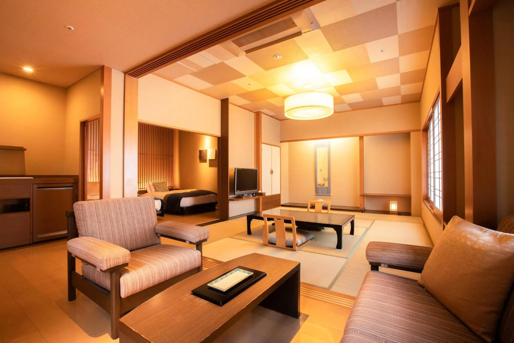 Living room in Hakone Yumoto Onsen Hotel Kajikaso