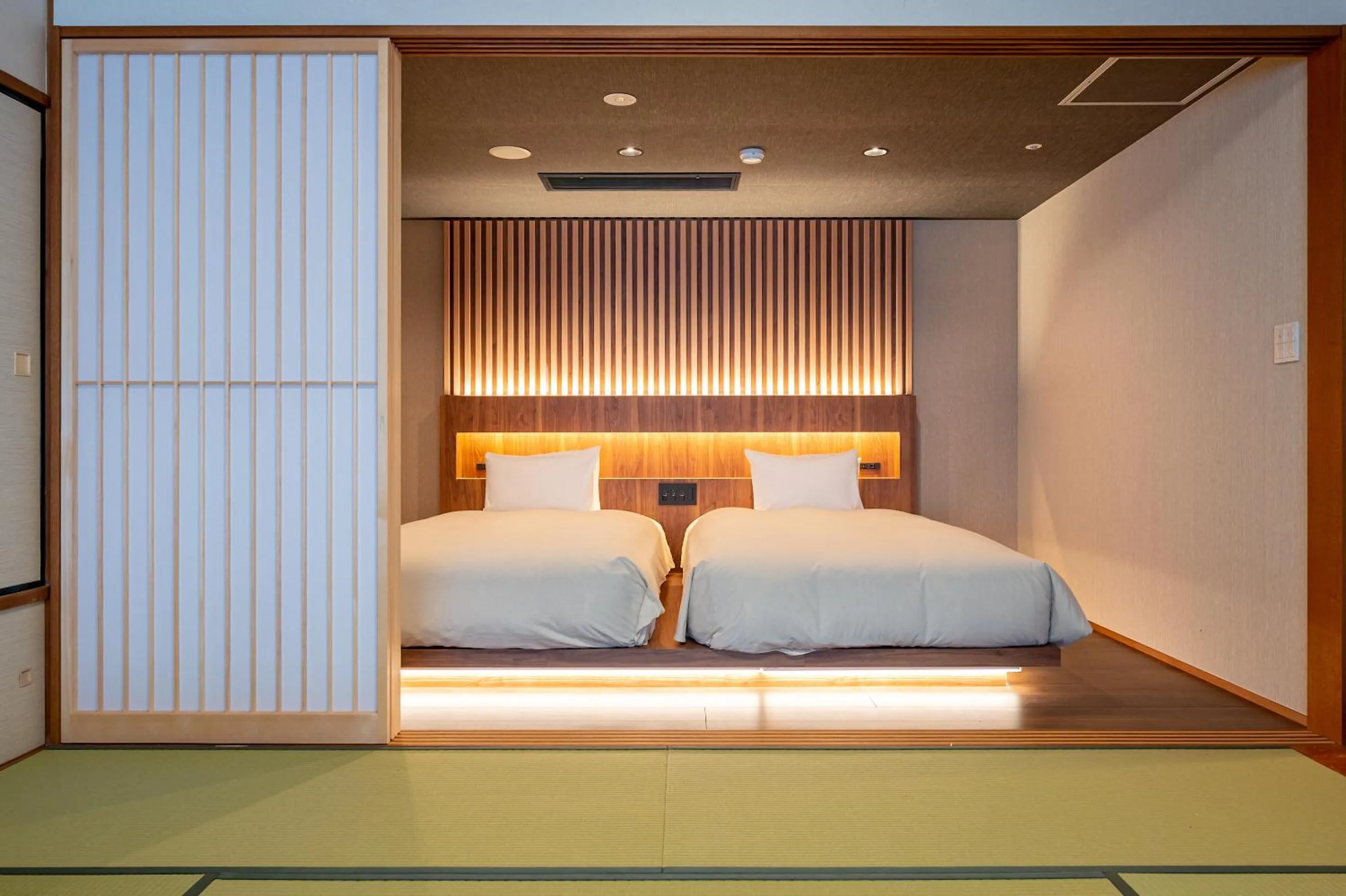 Bedroom, Bed in Hakone Yumoto Onsen Hotel Kajikaso