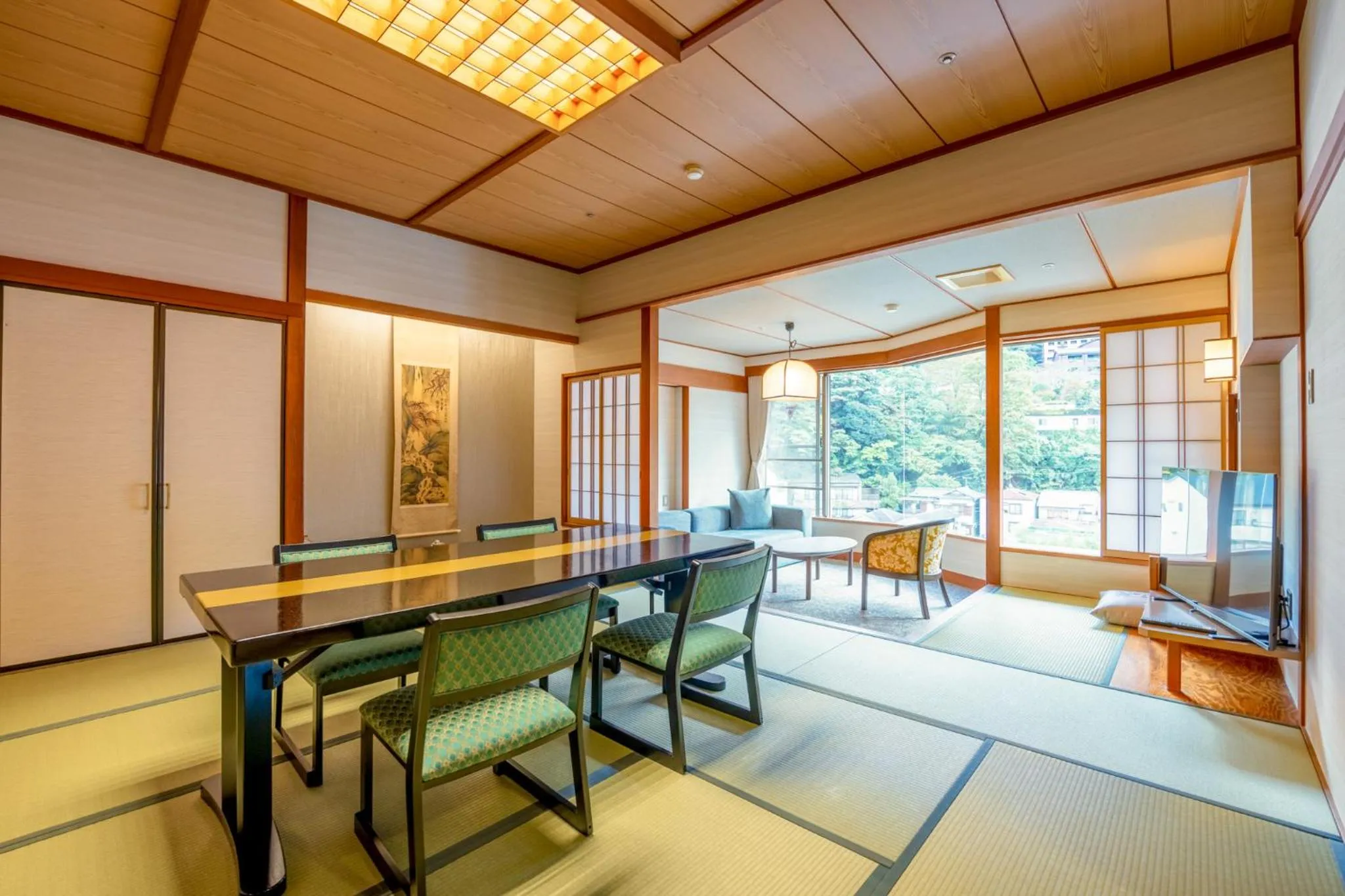Living room in Hakone Yumoto Onsen Hotel Kajikaso