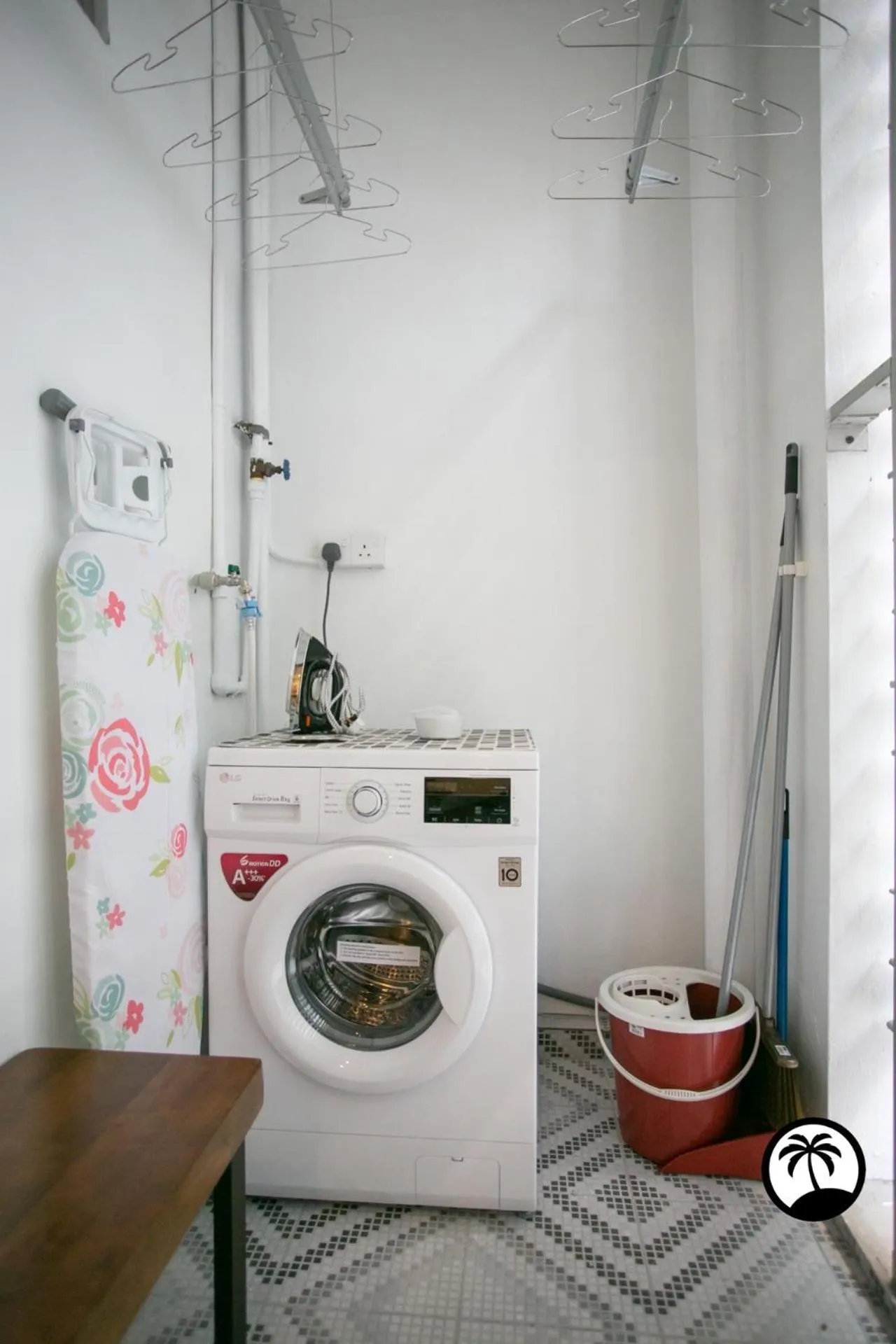 washing machine in Paradise Suite at KK Times Square, beside Imago