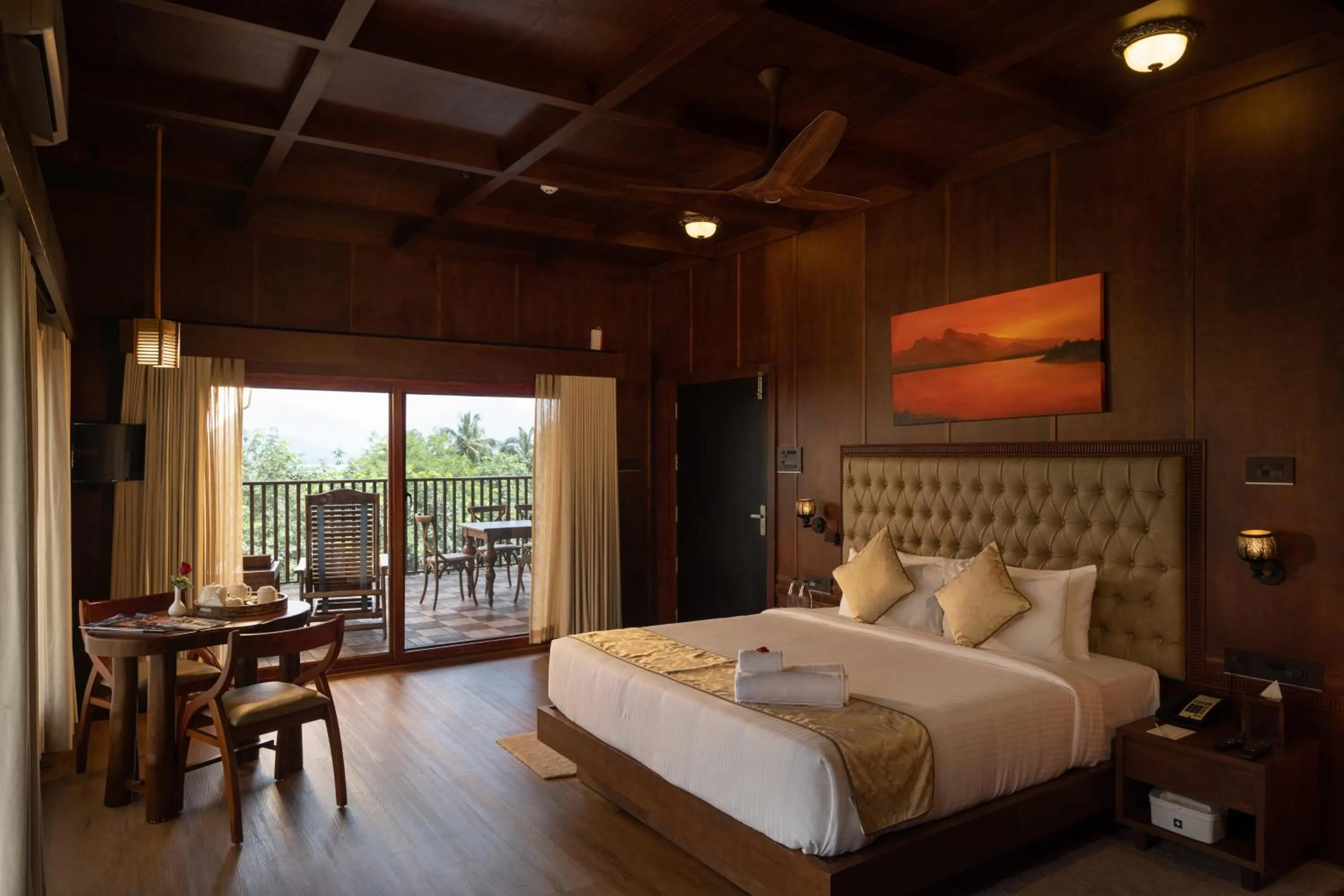 View (from property/room), Bed in Au Revoir Wellness Resort, Malampuzha