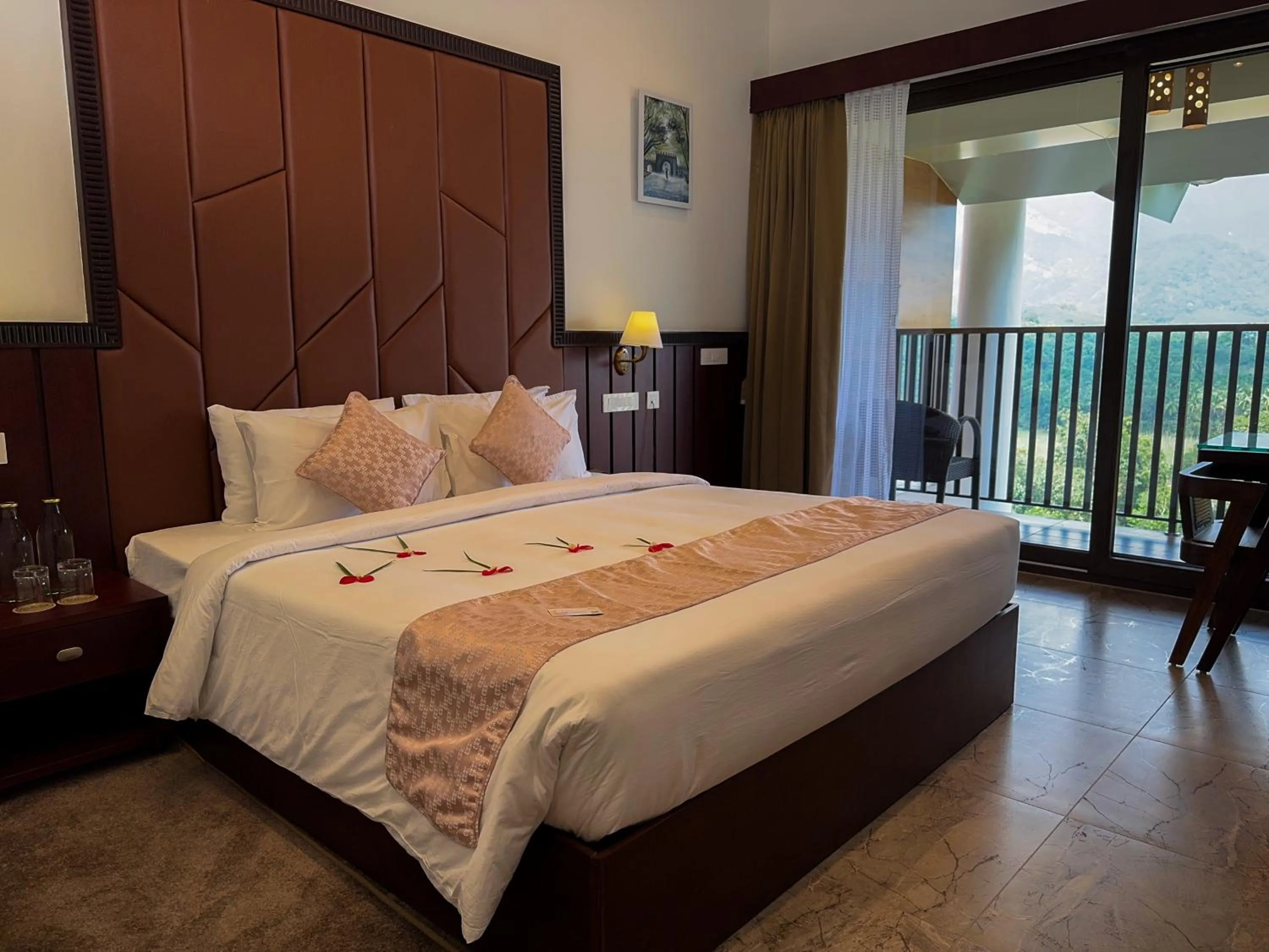 Bed in Au Revoir Wellness Resort, Malampuzha