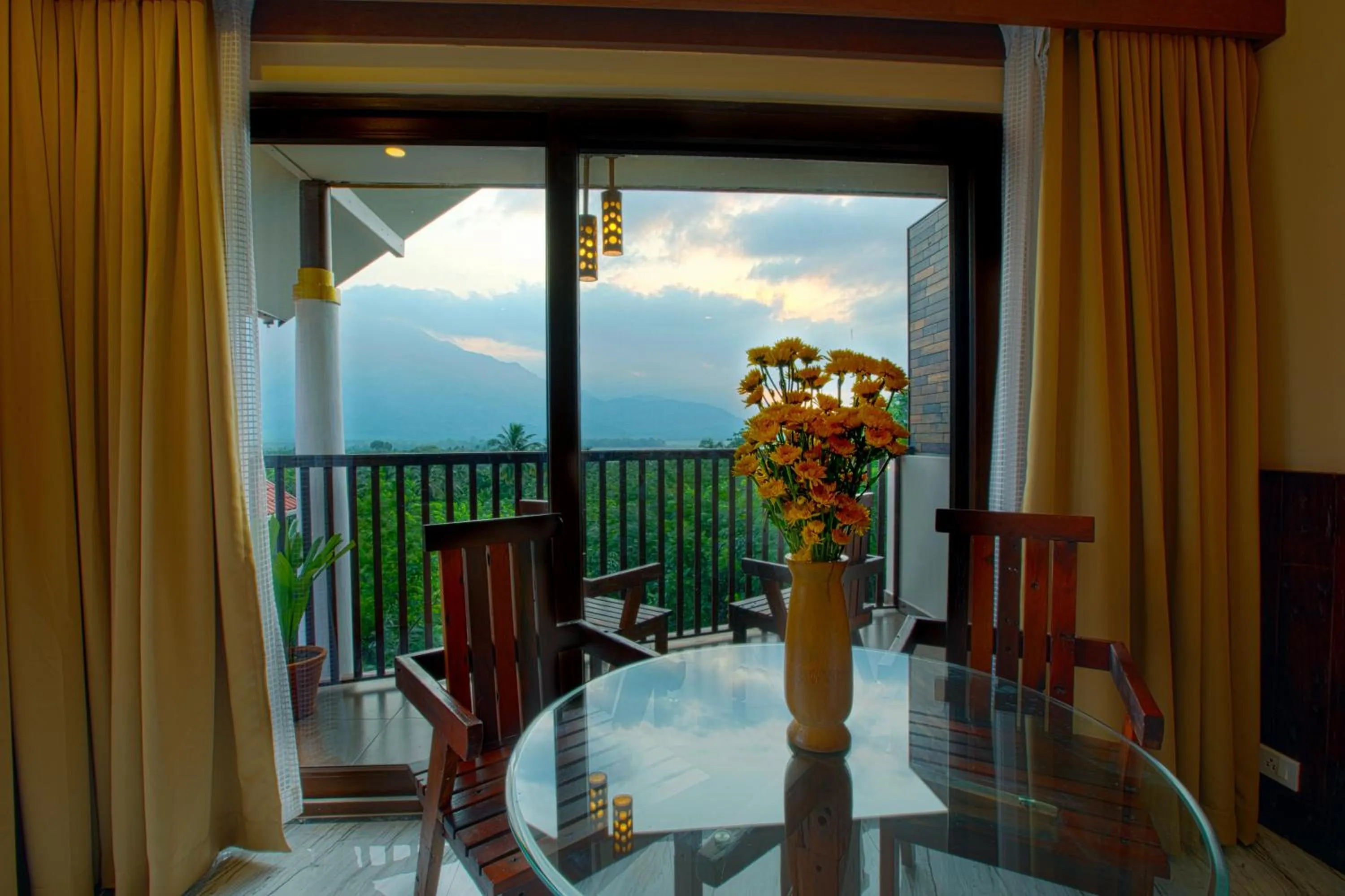 Balcony/Terrace in Au Revoir Wellness Resort, Malampuzha
