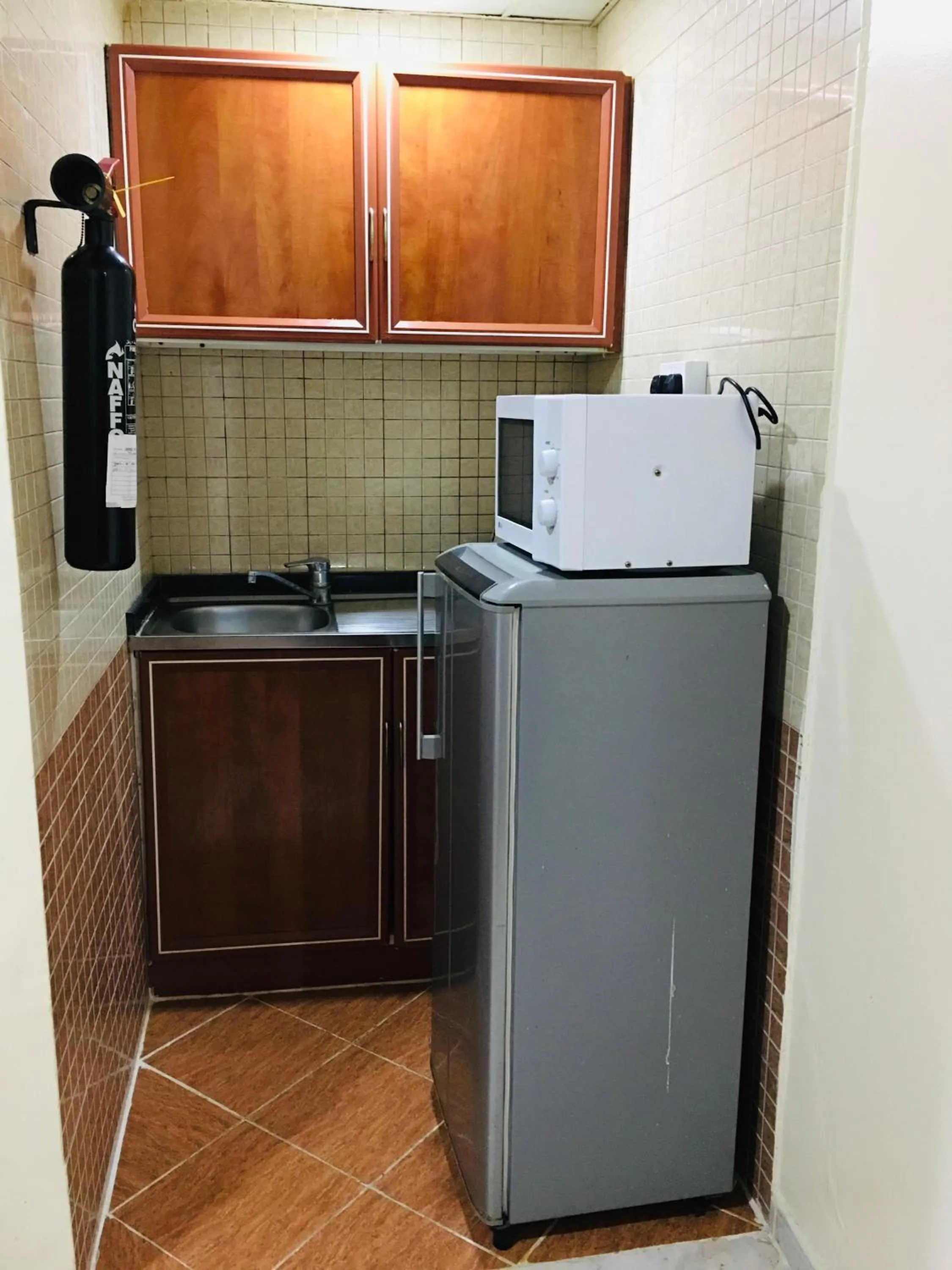 Kitchen or kitchenette in Safari Hotel Apartments