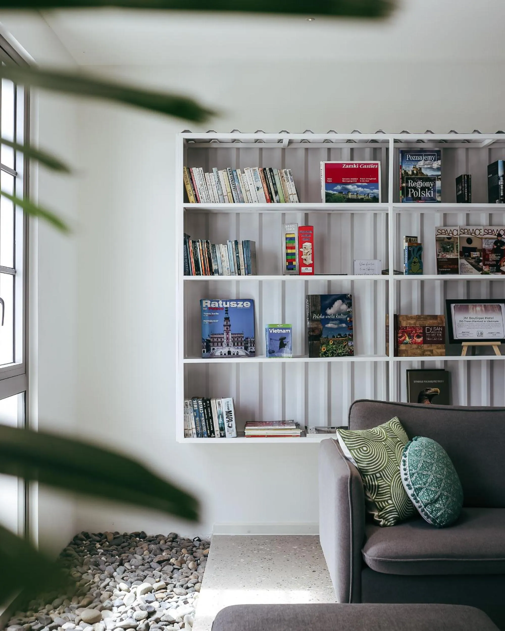 Library in JM Boutique Hotel