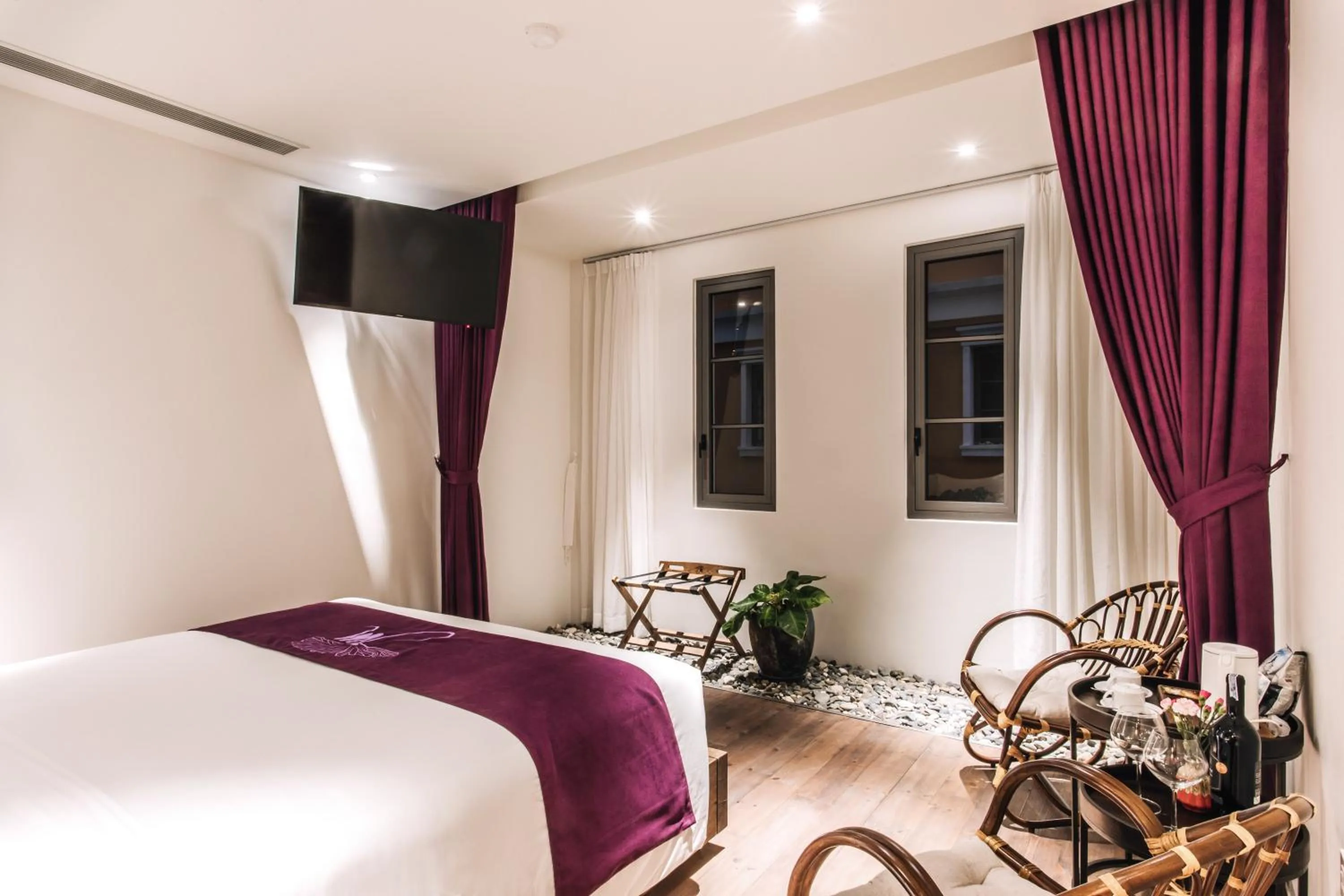 Decorative detail, Bed in JM Boutique Hotel