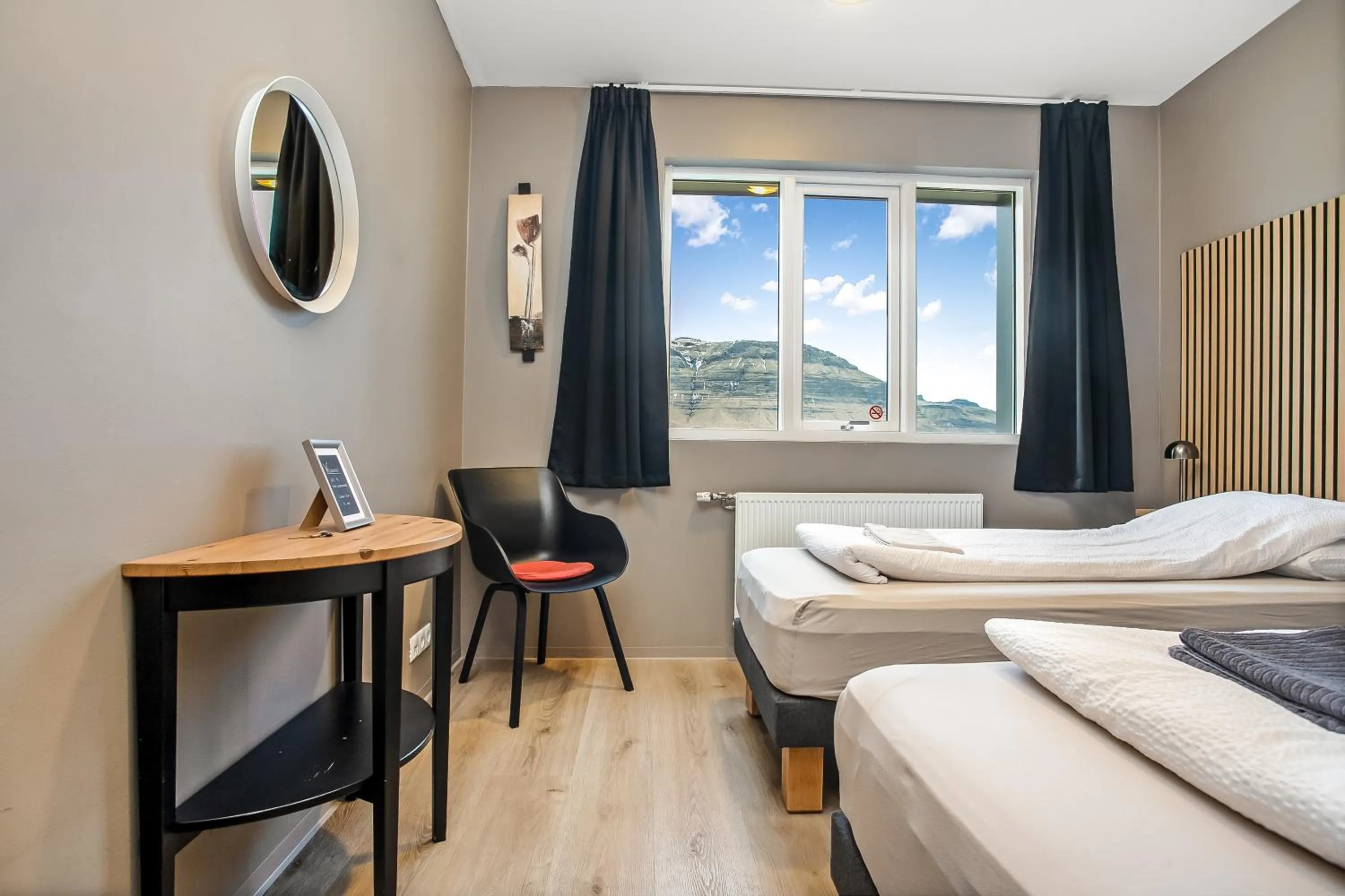 Bed in Stöð Guesthouse and apartments