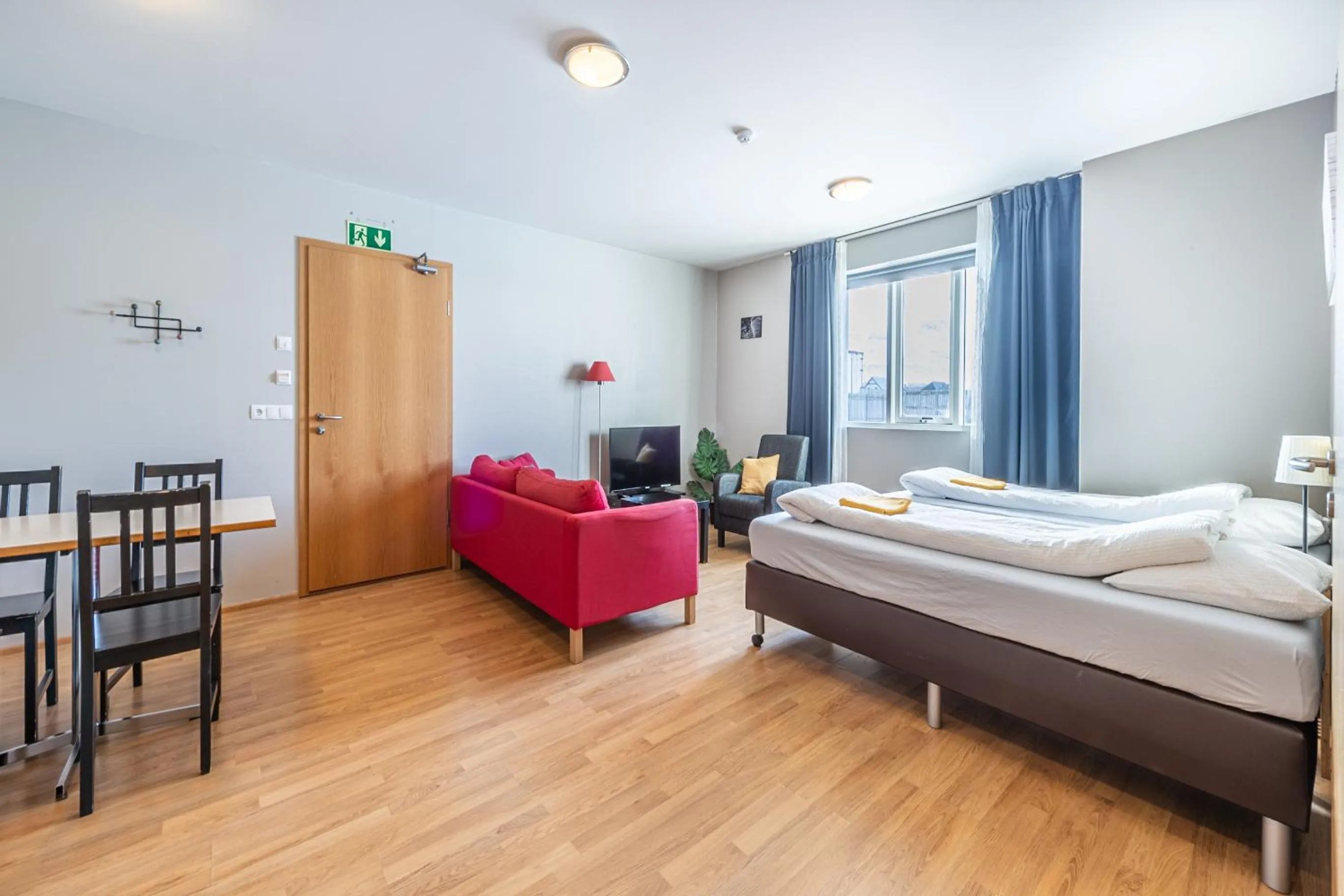 Bed in Stöð Guesthouse and apartments