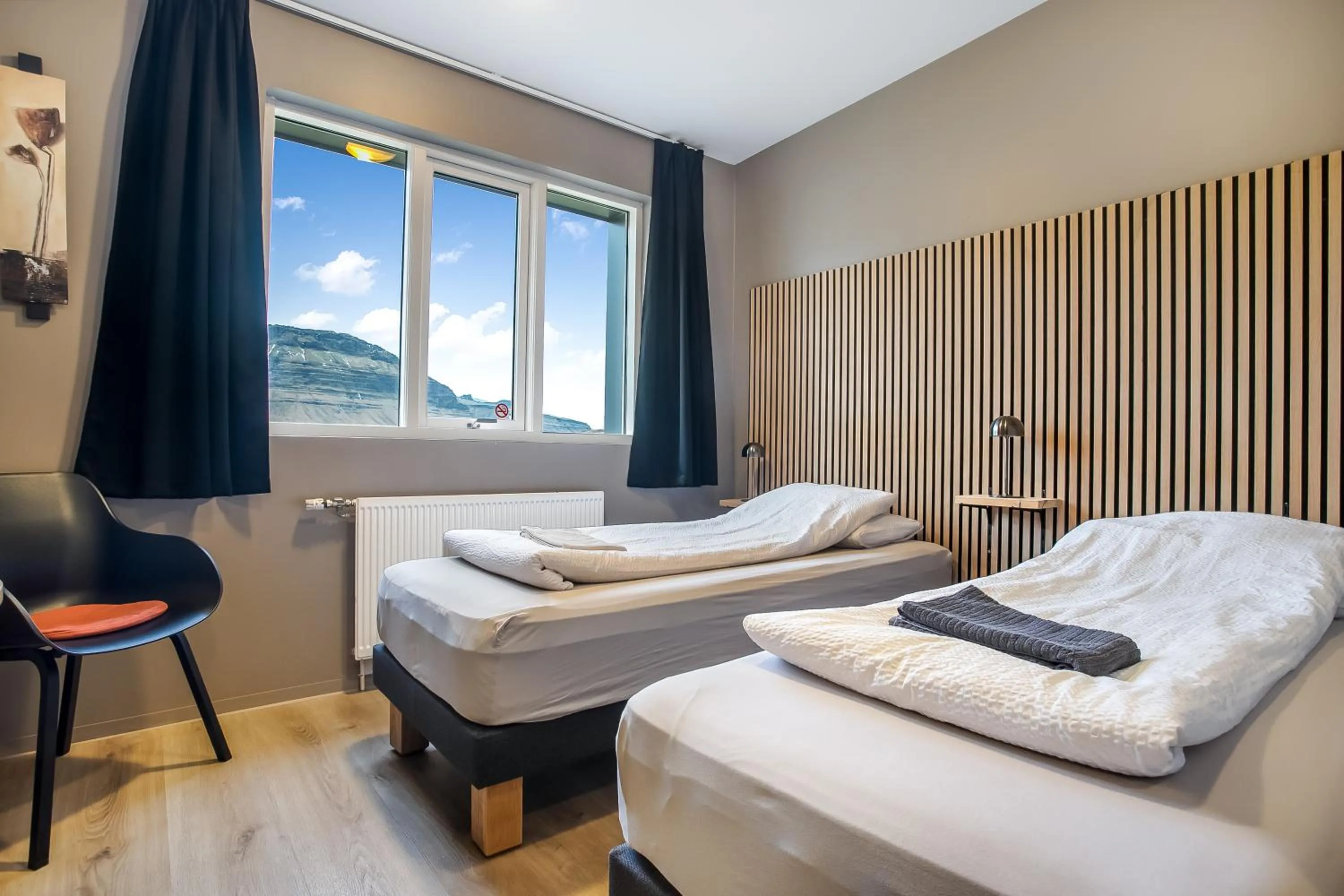 Bed in Stöð Guesthouse and apartments