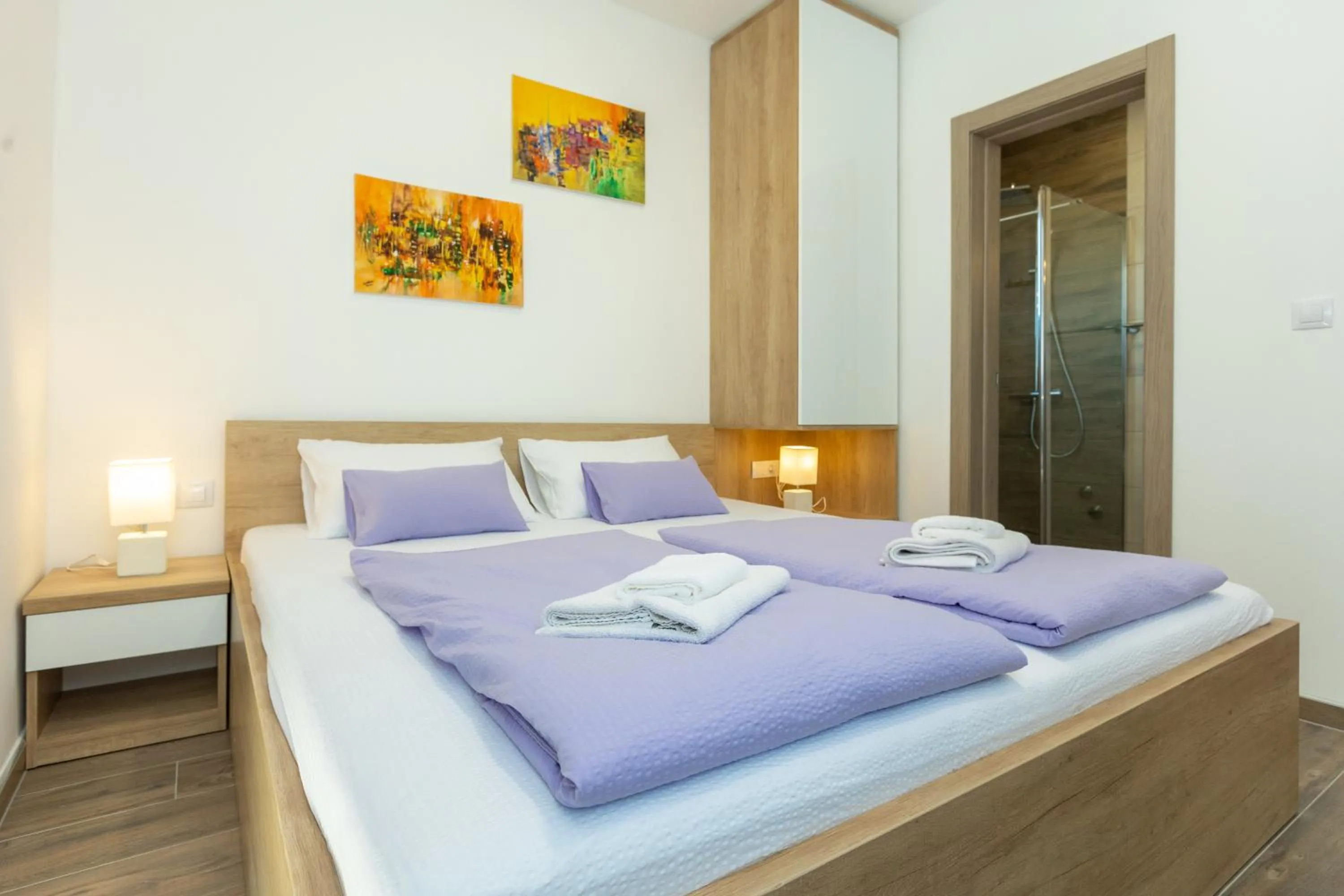 Bed in Apartments Maris