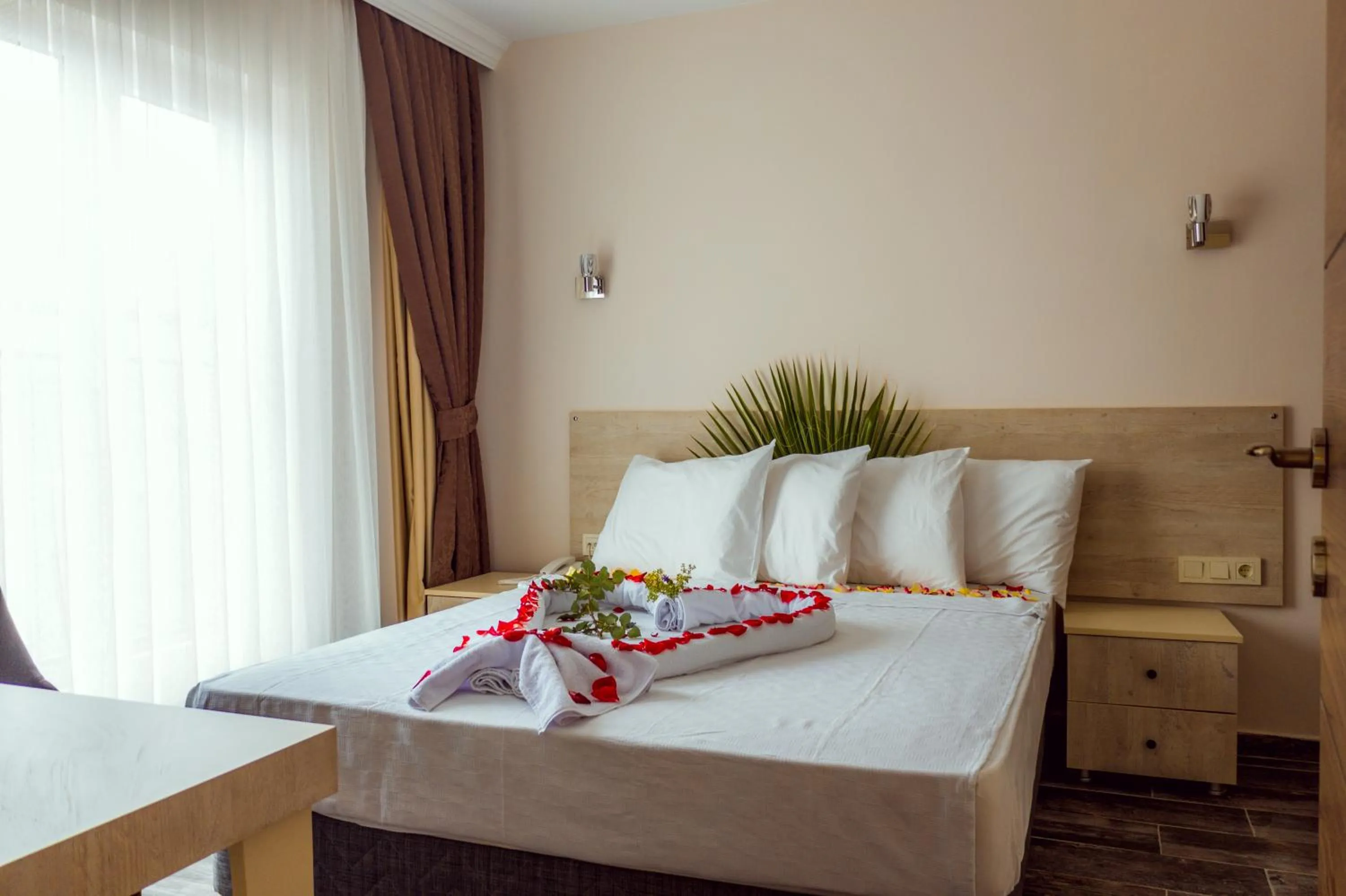 Bed in Dream Town Hotel&Restaurant