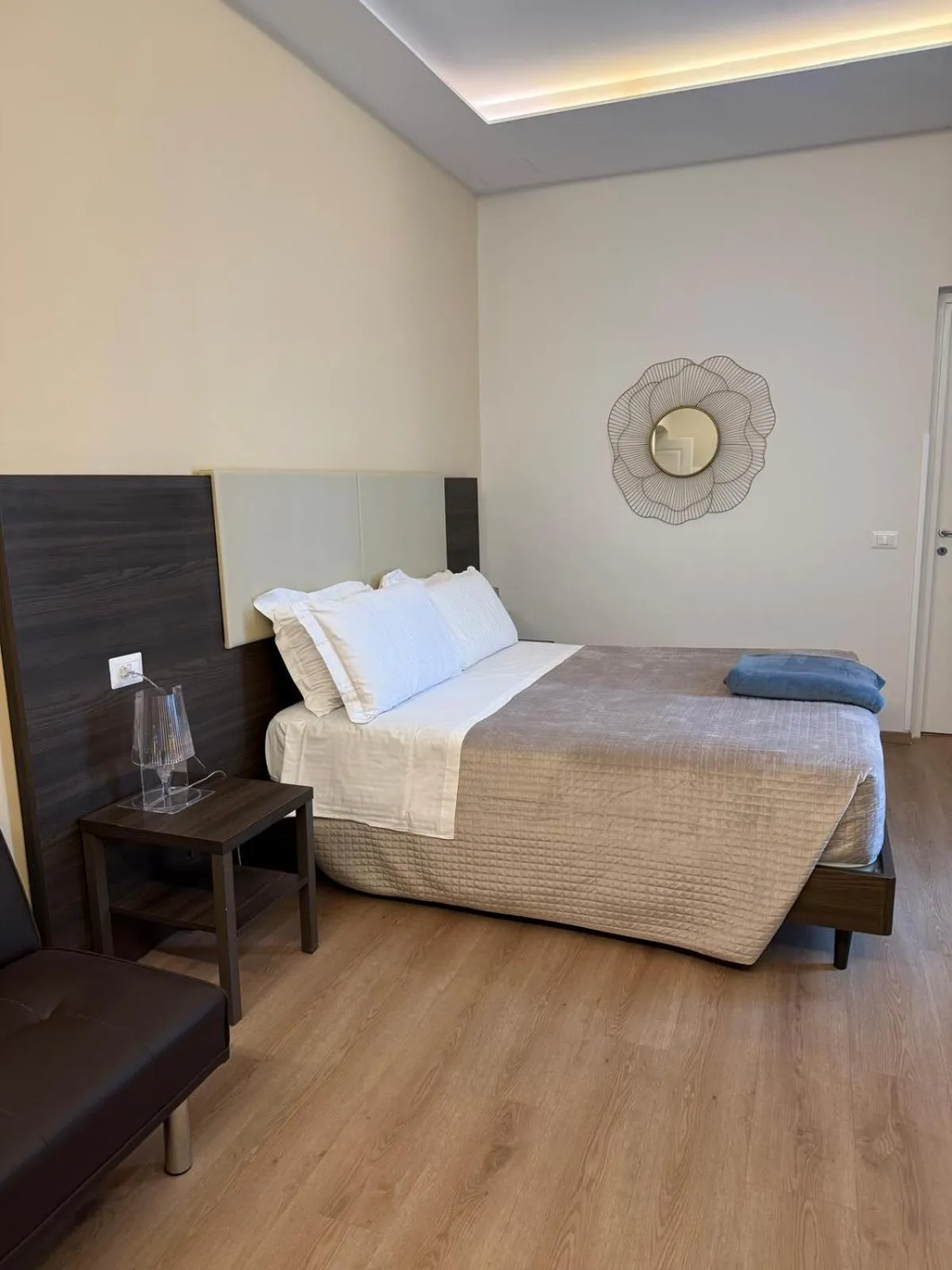 Bed in Palazzo Cappuccini Art Relais