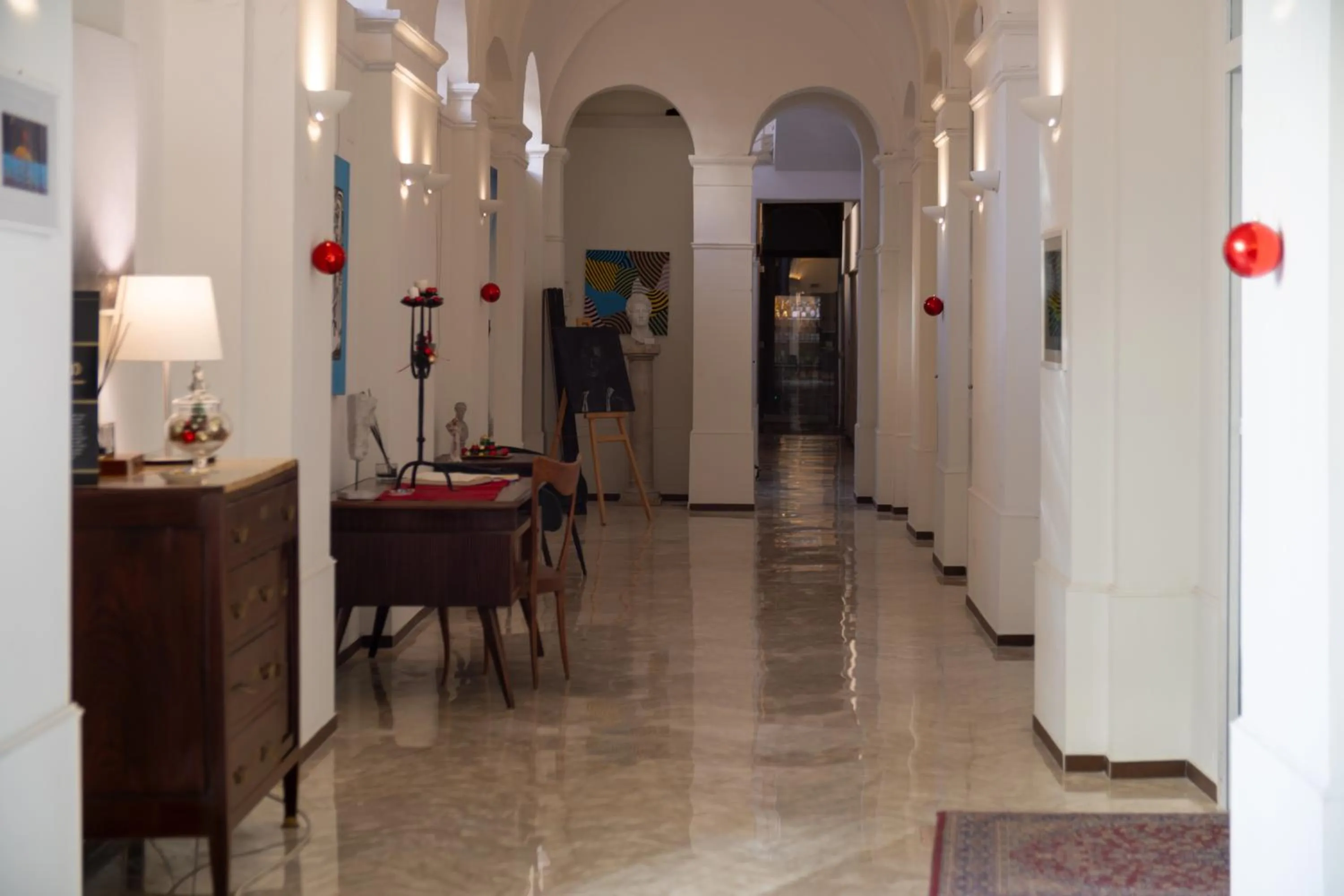 Lobby or reception in Palazzo Cappuccini Art Relais