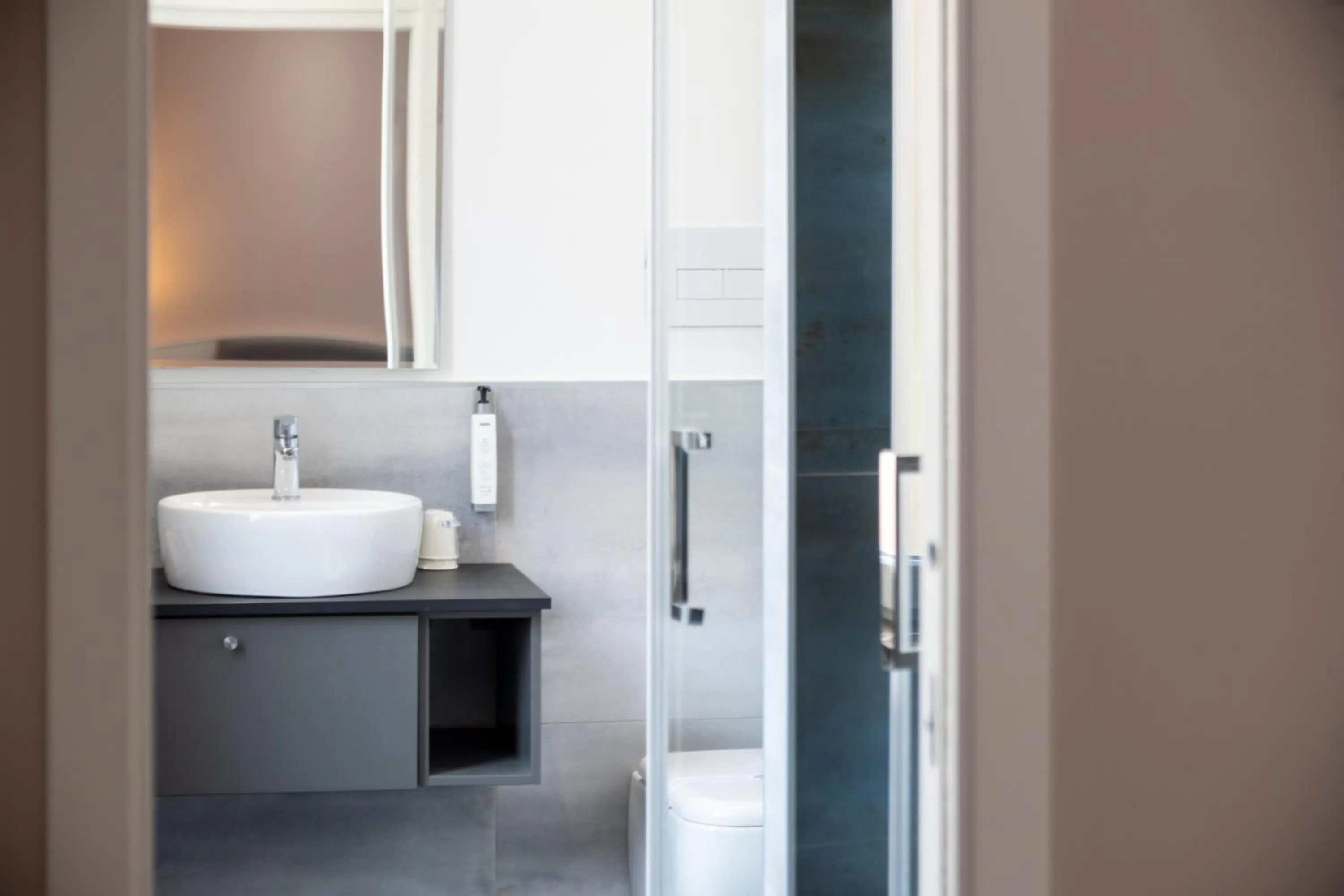 Toilet in Palazzo Cappuccini Art Relais