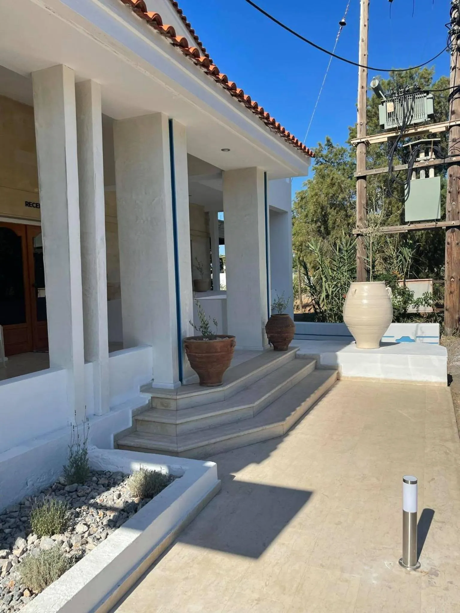 Facade/entrance in Coralli Beach Hotel