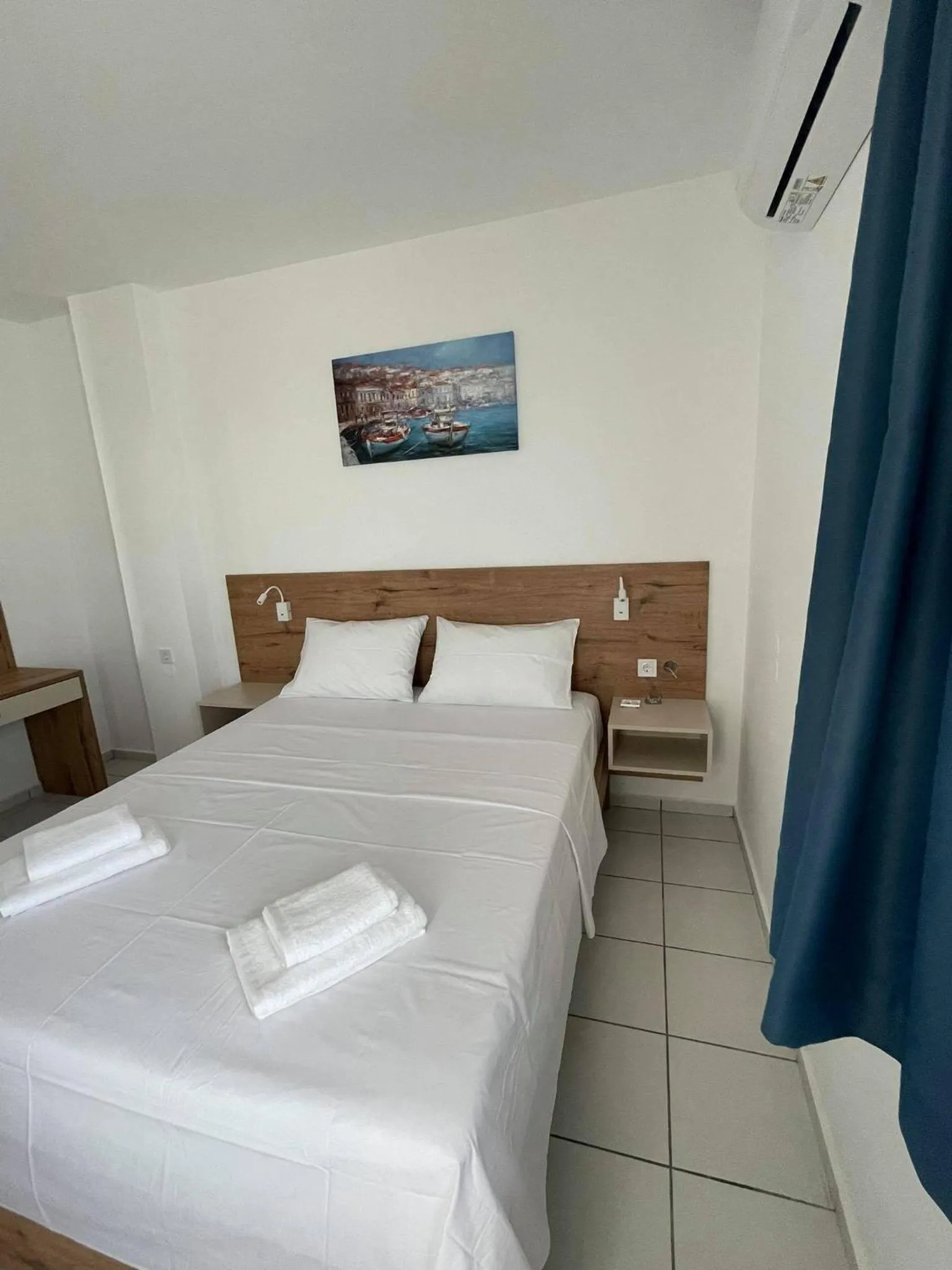 Bed in Coralli Beach Hotel