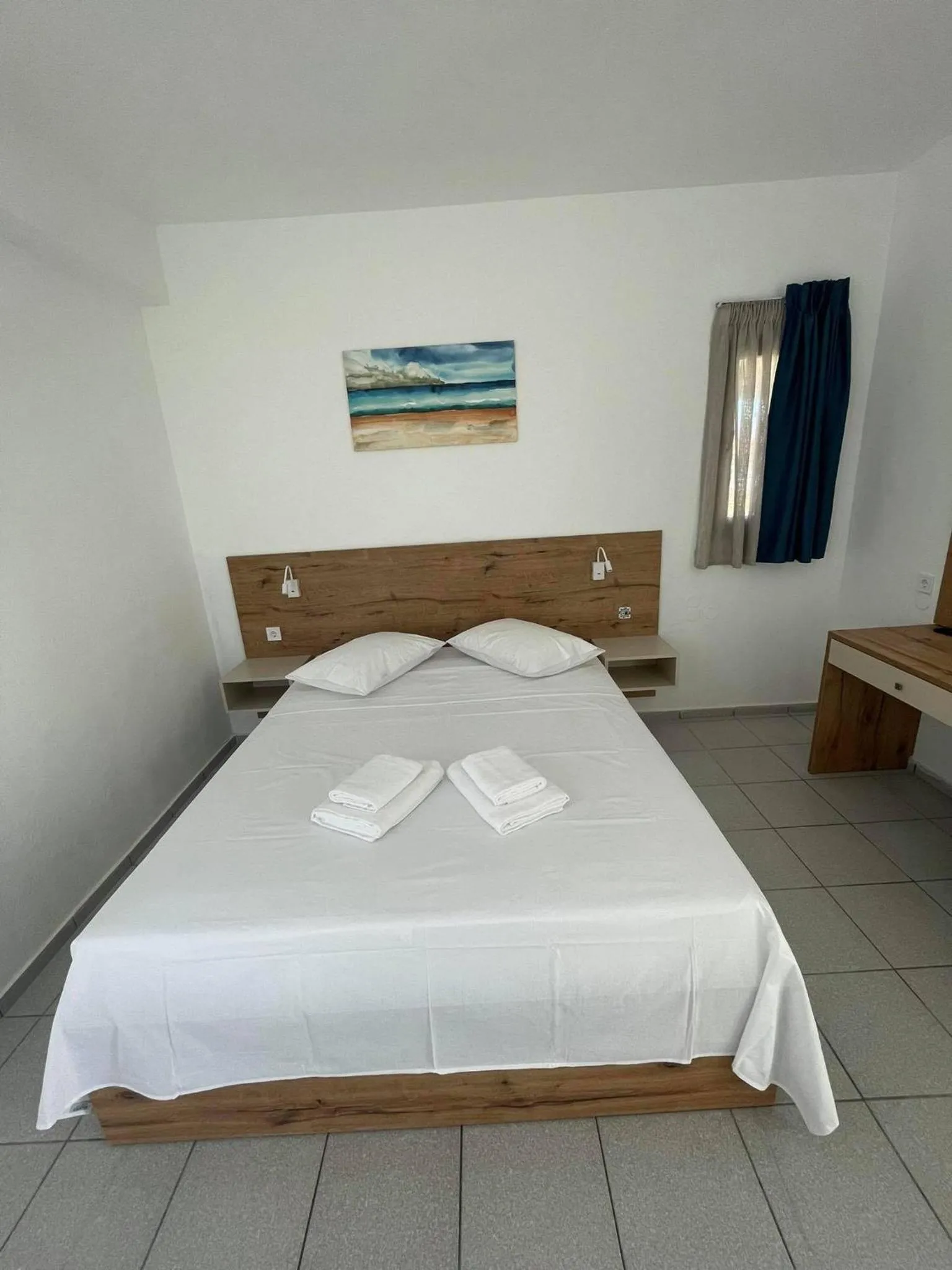 Bed in Coralli Beach Hotel