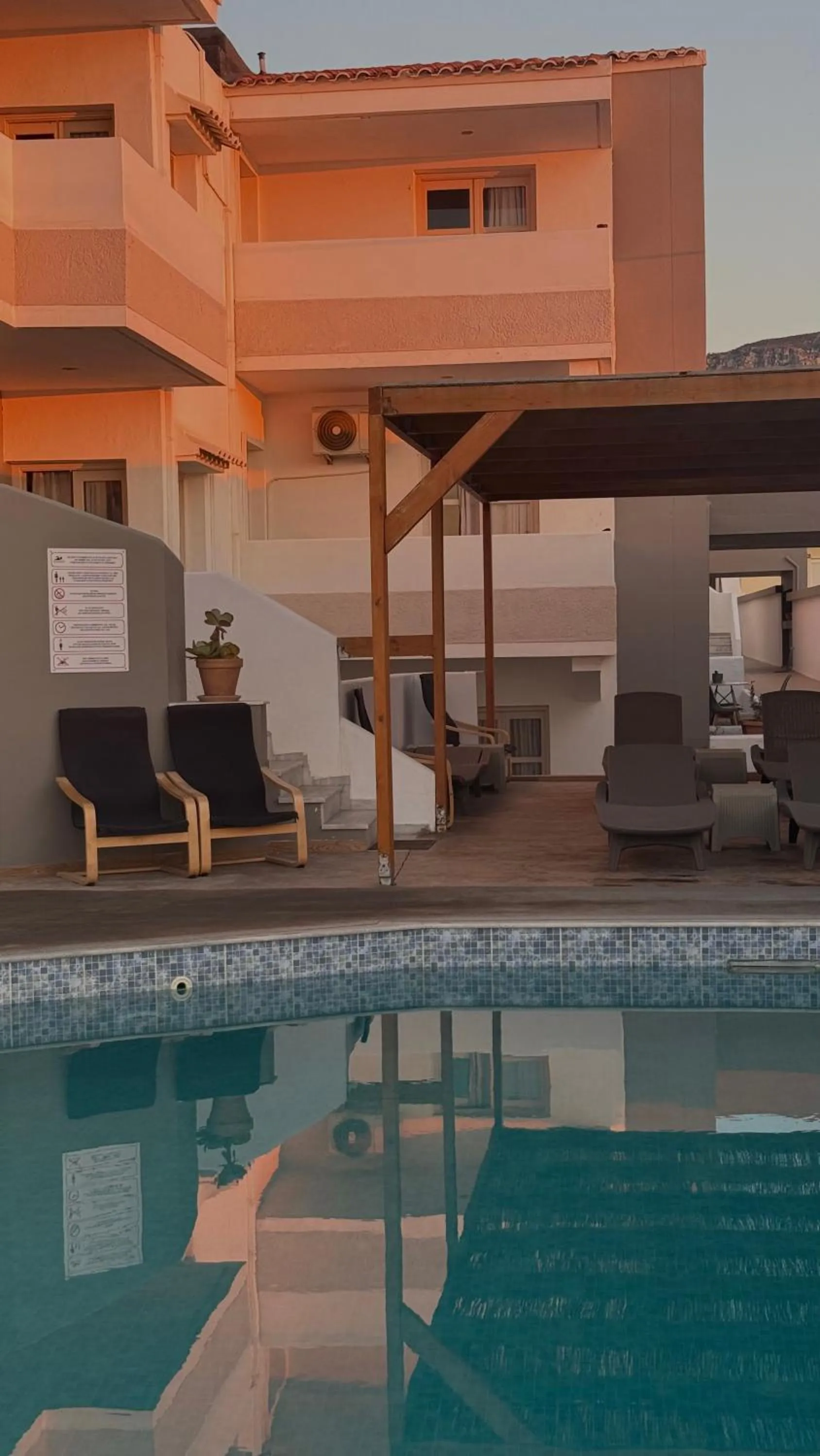 Pool view in Coralli Beach Hotel