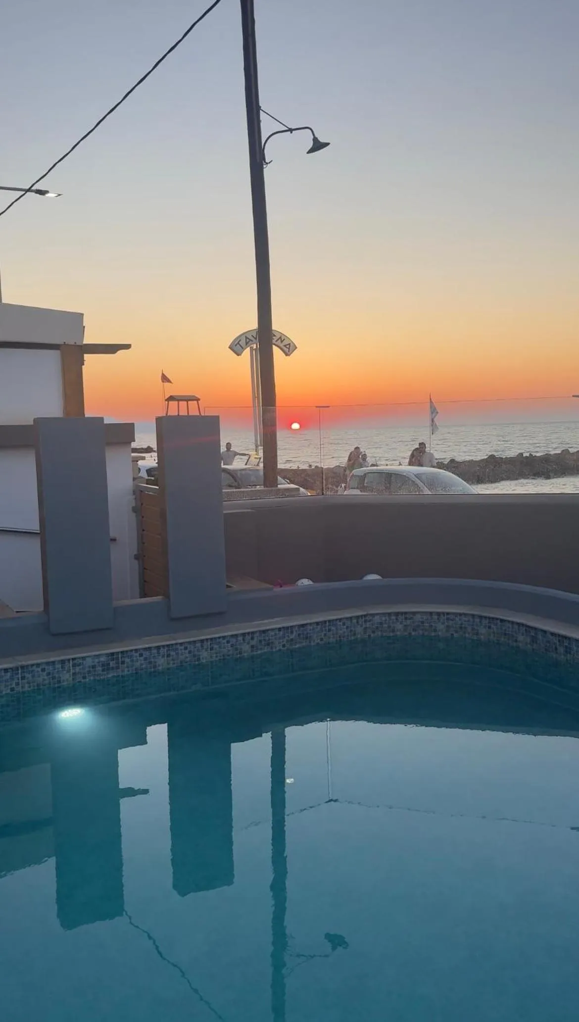 Pool view in Coralli Beach Hotel