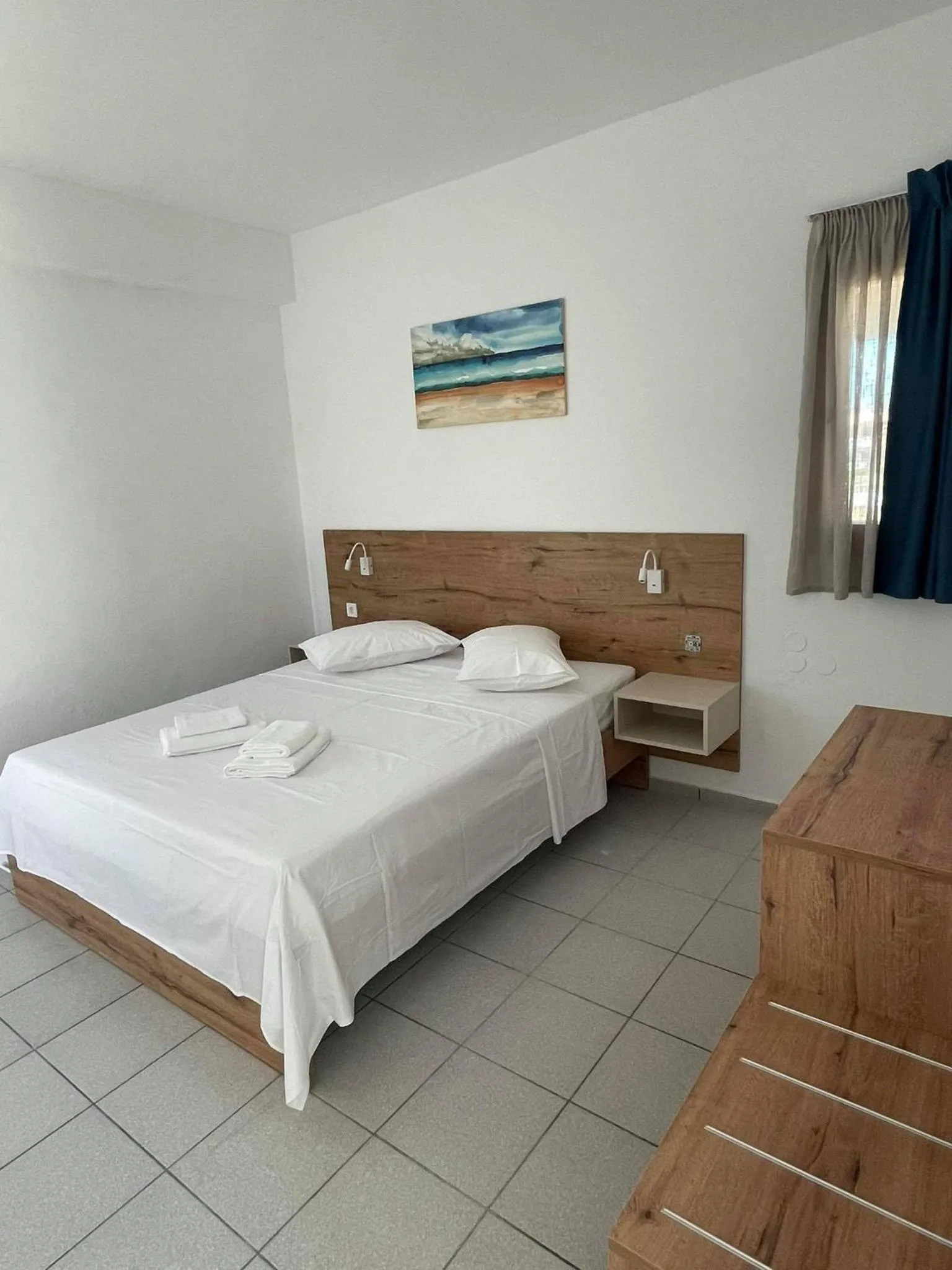 Bed in Coralli Beach Hotel
