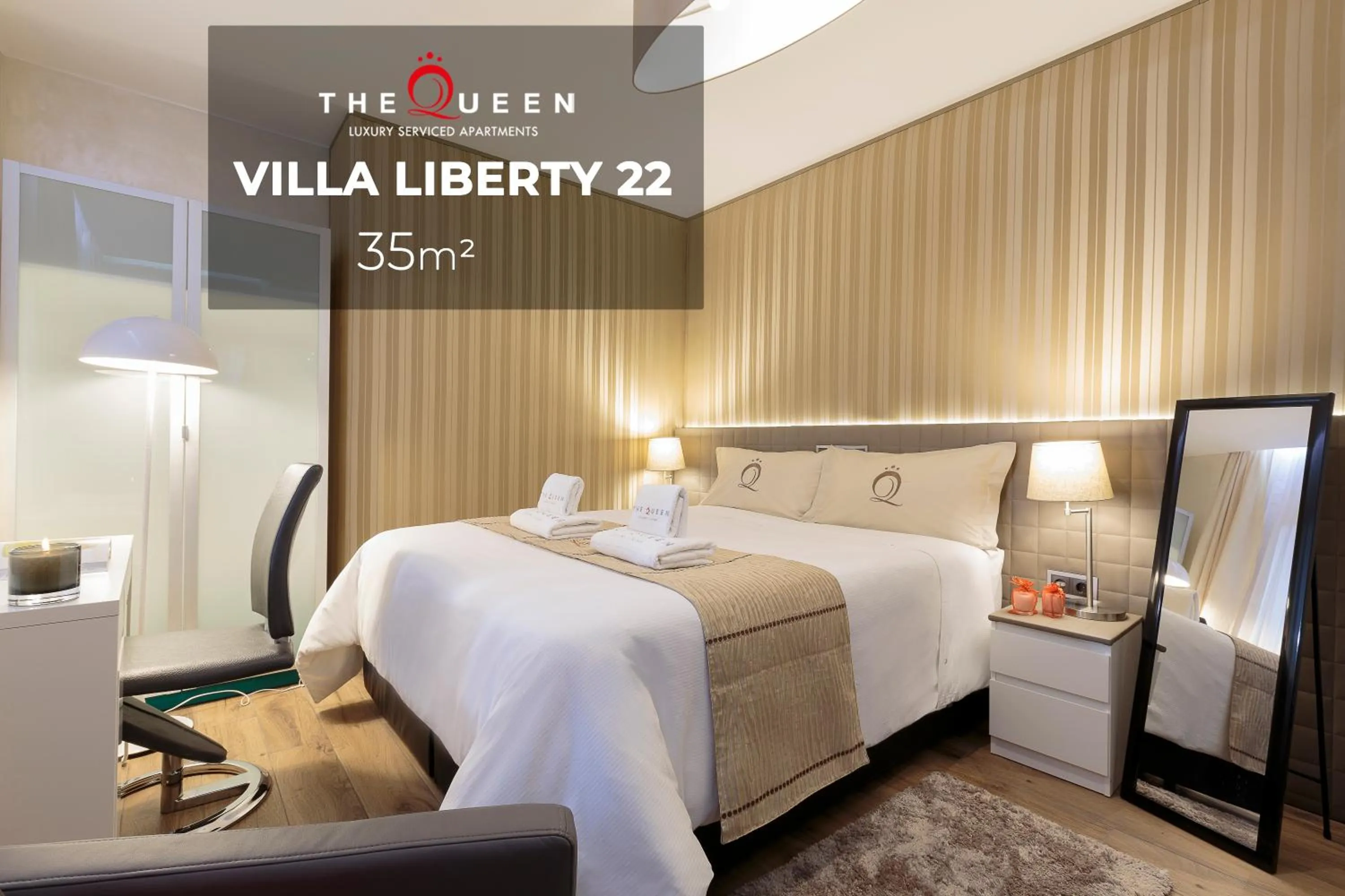 Bedroom, Bed in The Queen Luxury Apartments - Villa Liberty