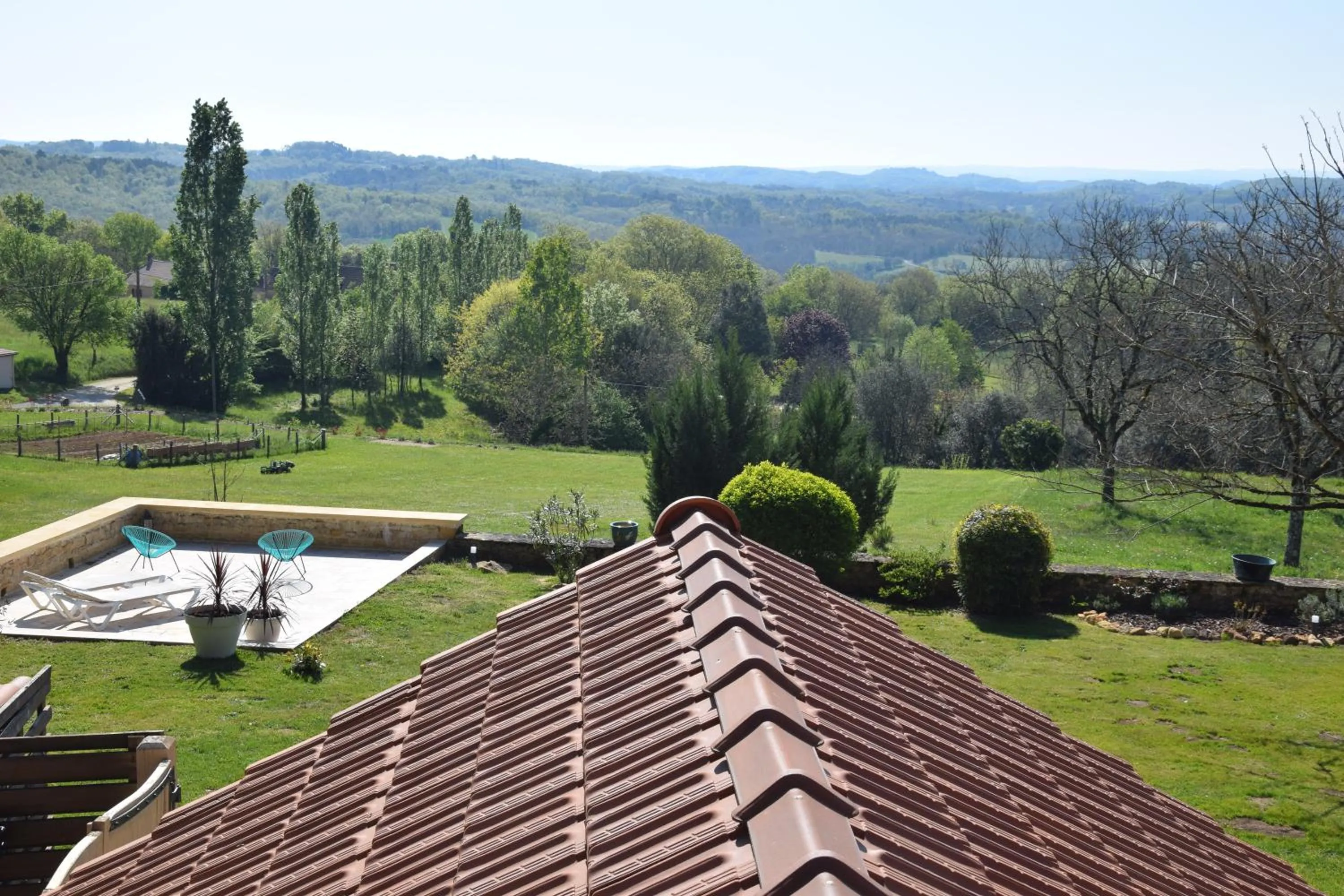 Garden view in Le Clos de la Tour