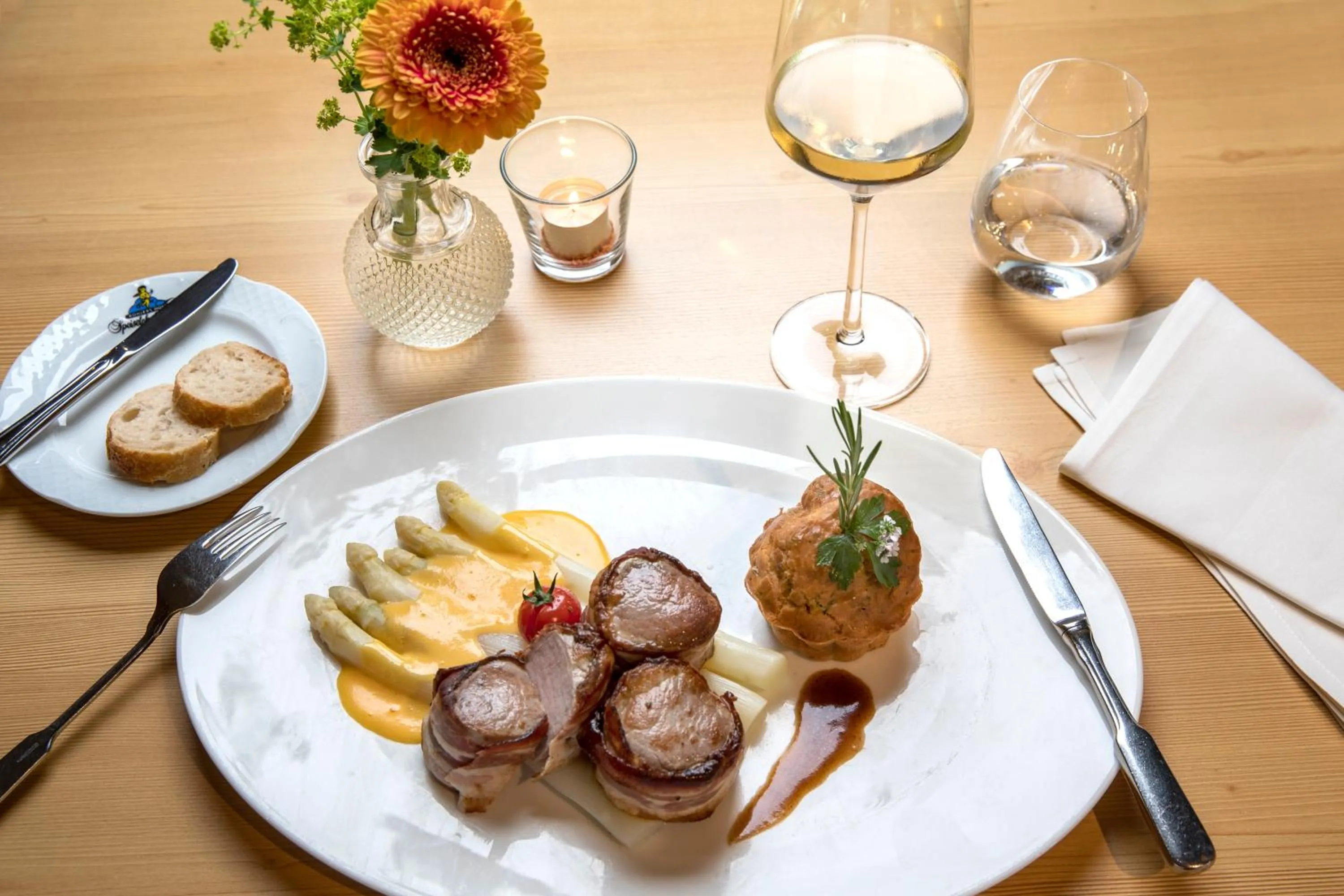 Food close-up in Kohlers Hotel Engel