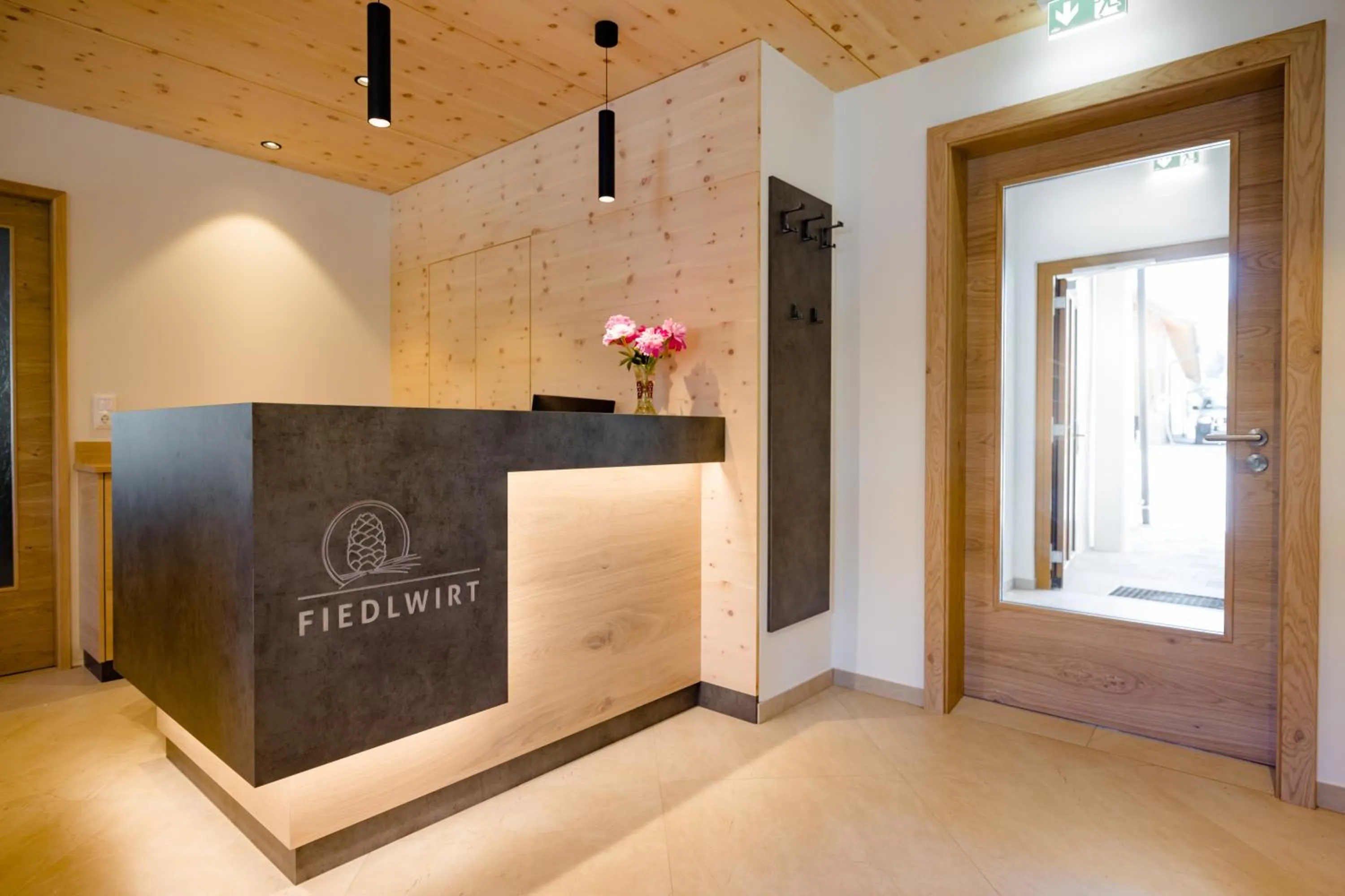 Lobby or reception in Gästehaus Fiedlwirt