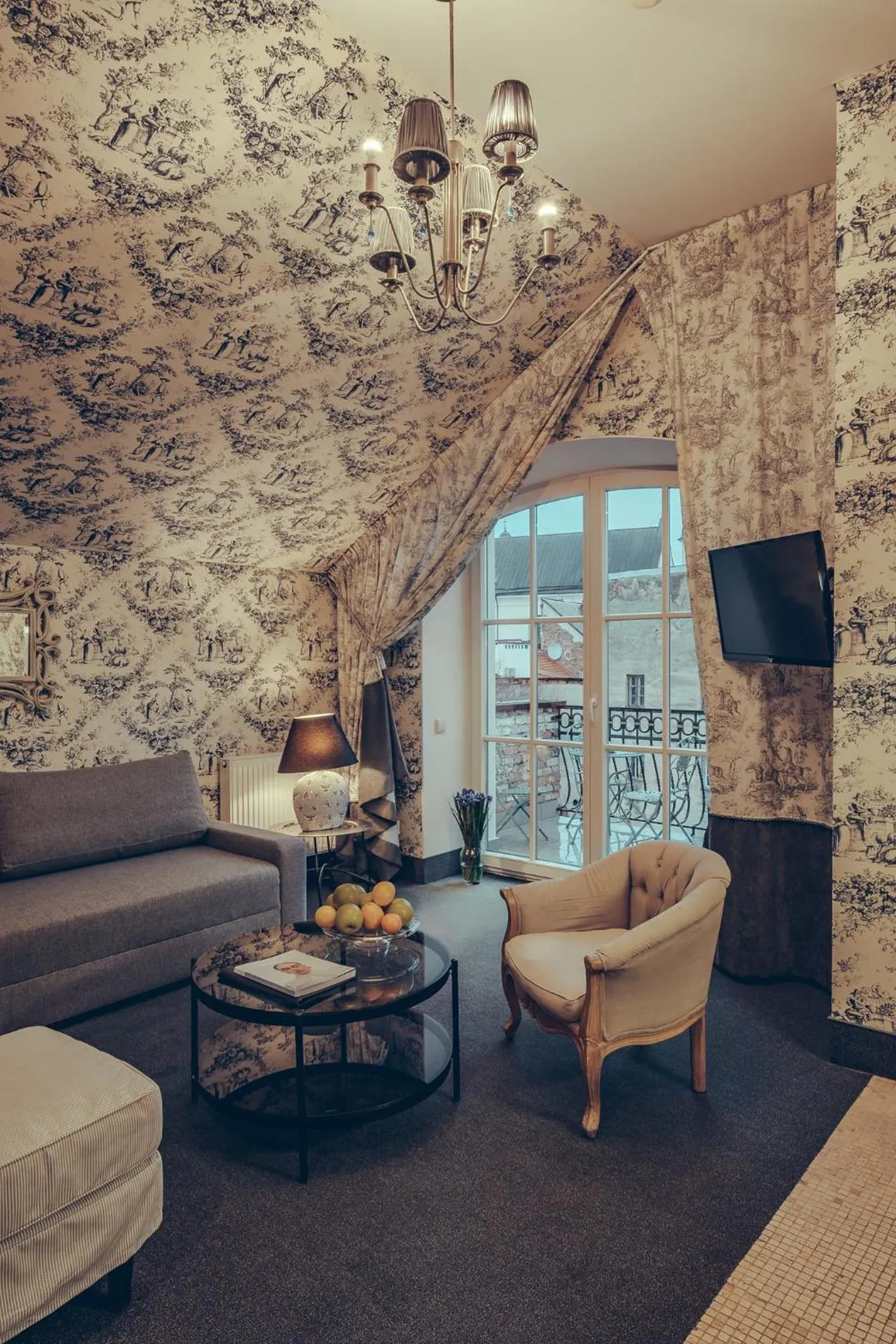 Seating area in Moon Garden Old Town Hotel