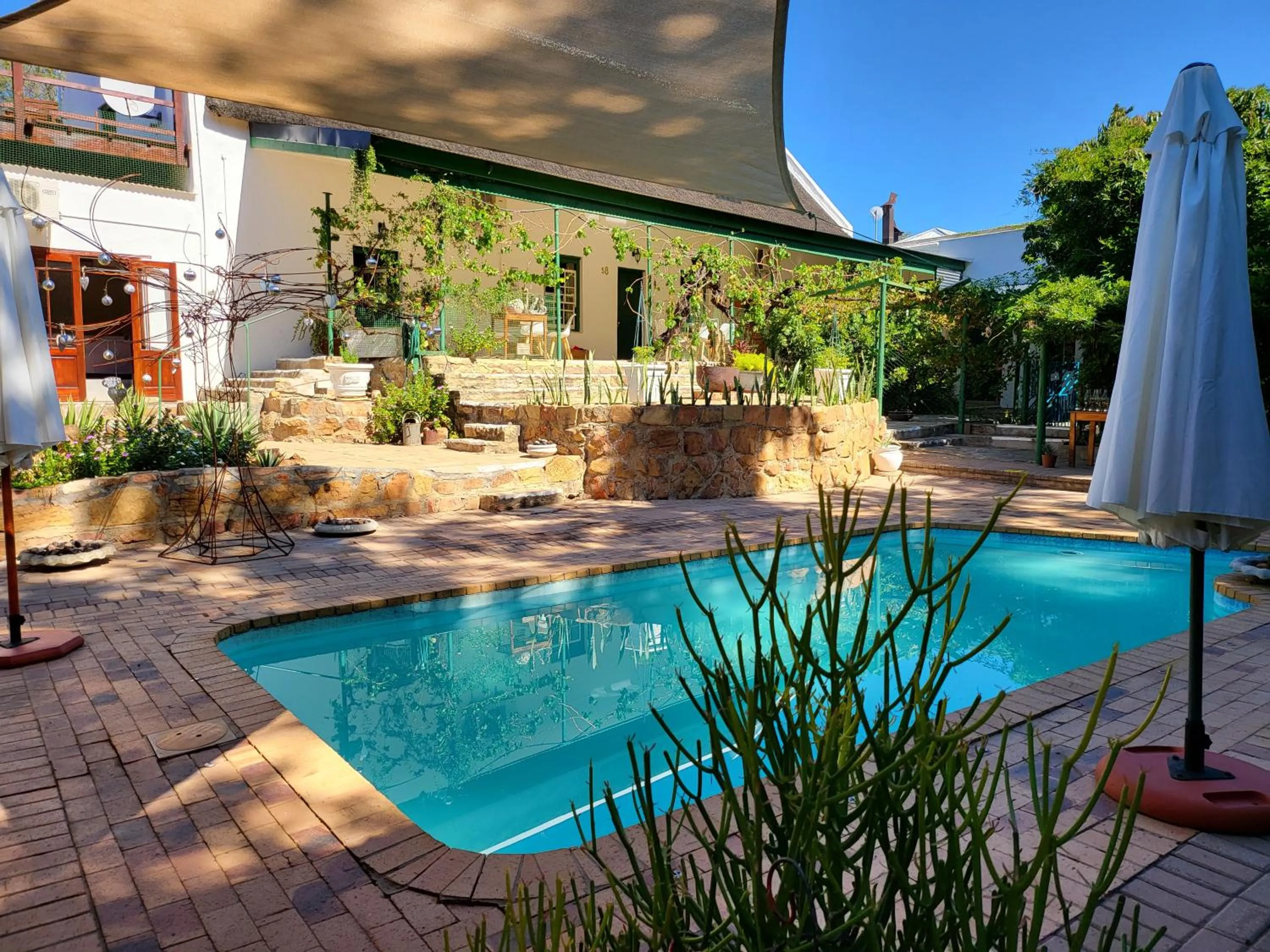 Swimming pool in Rosenhof Cabins