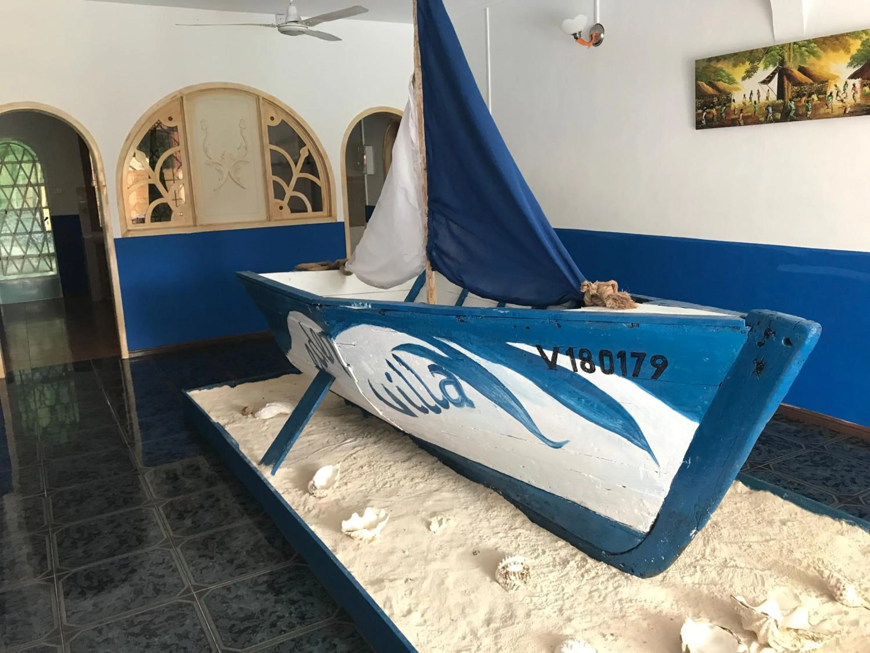 Decorative detail in Eden Villa