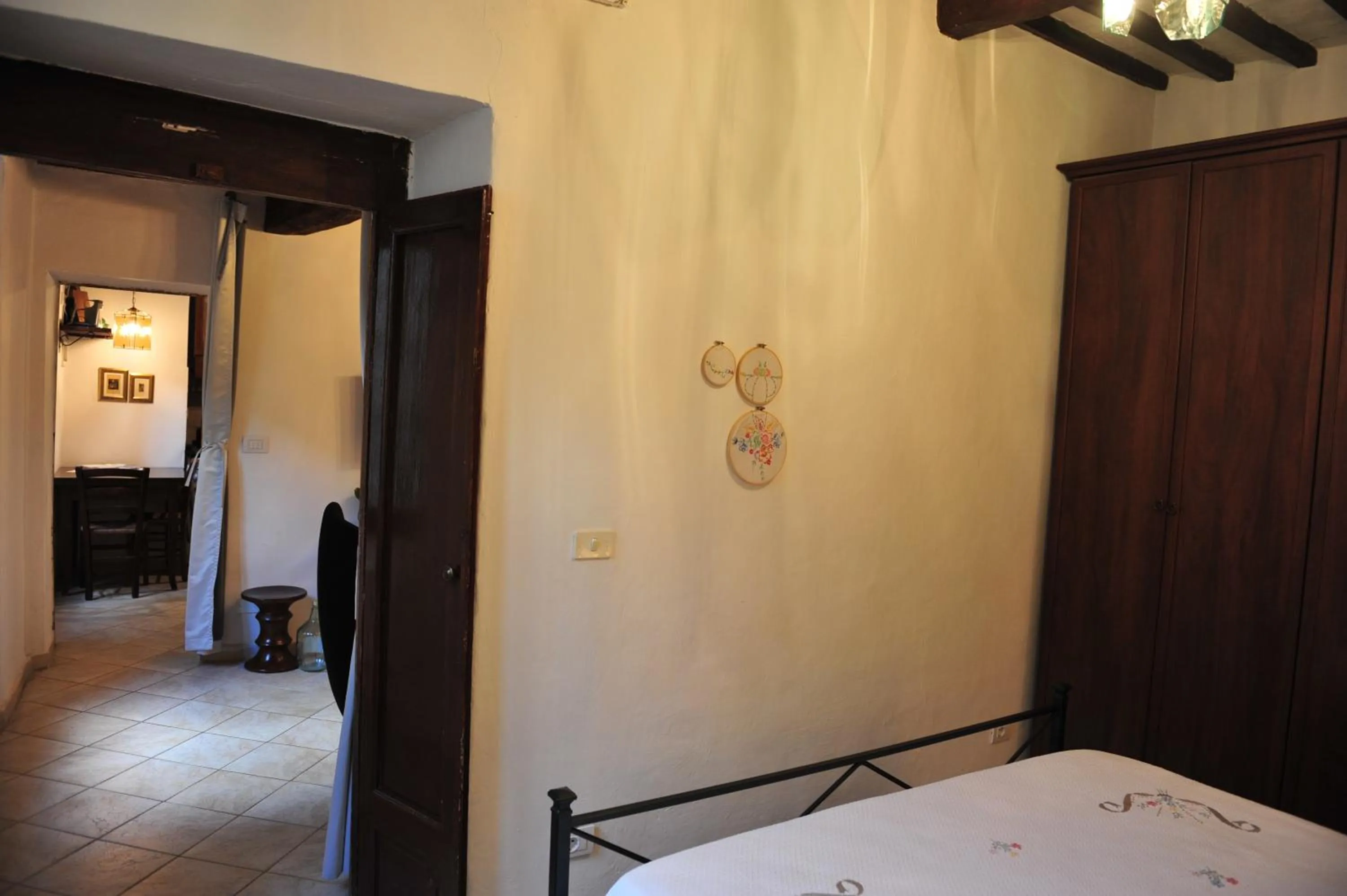 Decorative detail, Bed in Casa Messi