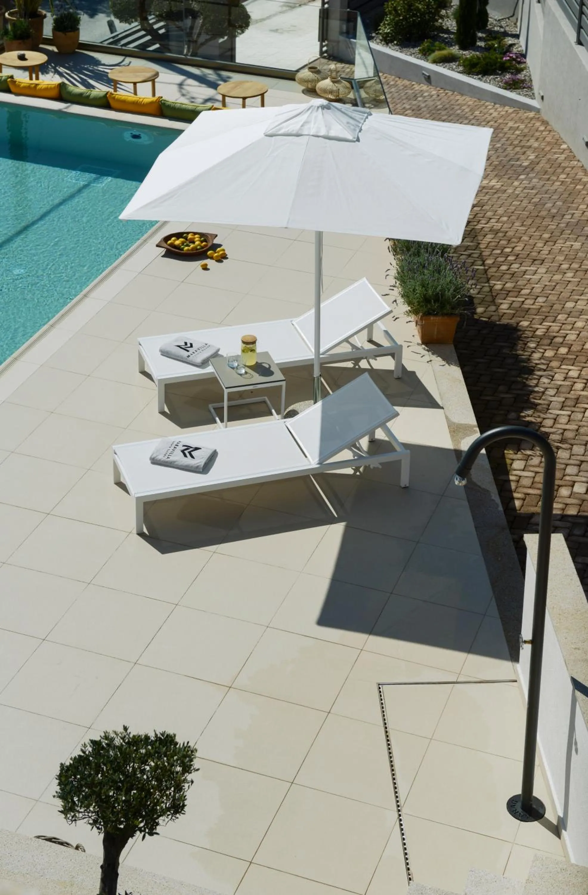 Pool view in MARAVILLA SUITES