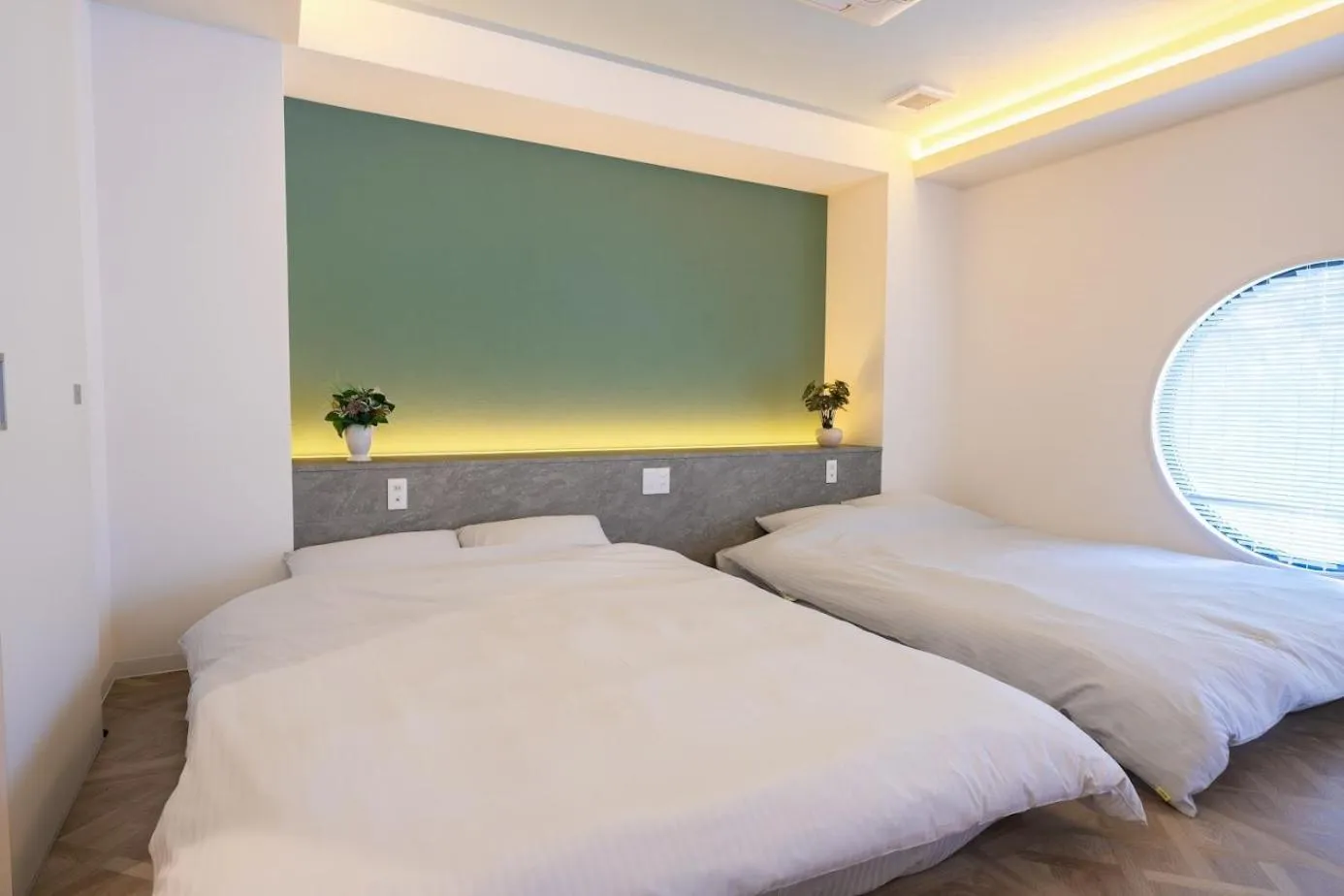 Bed in Hotel Xcell Hiroshima Nagarekawa