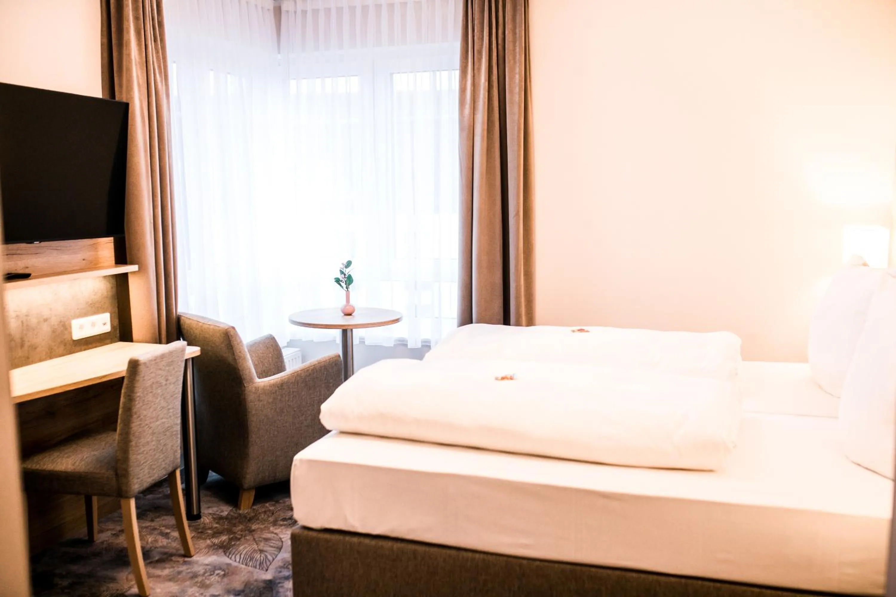 Bed in Wiechmanns Weserhotel