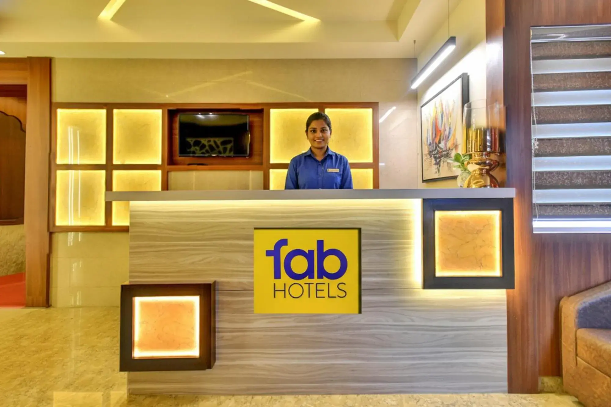 Lobby or reception in FabHotel Nestlay Rooms Airport - Nr Chennai International Airport Lobby or reception in FabHotel Nestlay Rooms Airport - Nr Chennai International Airport