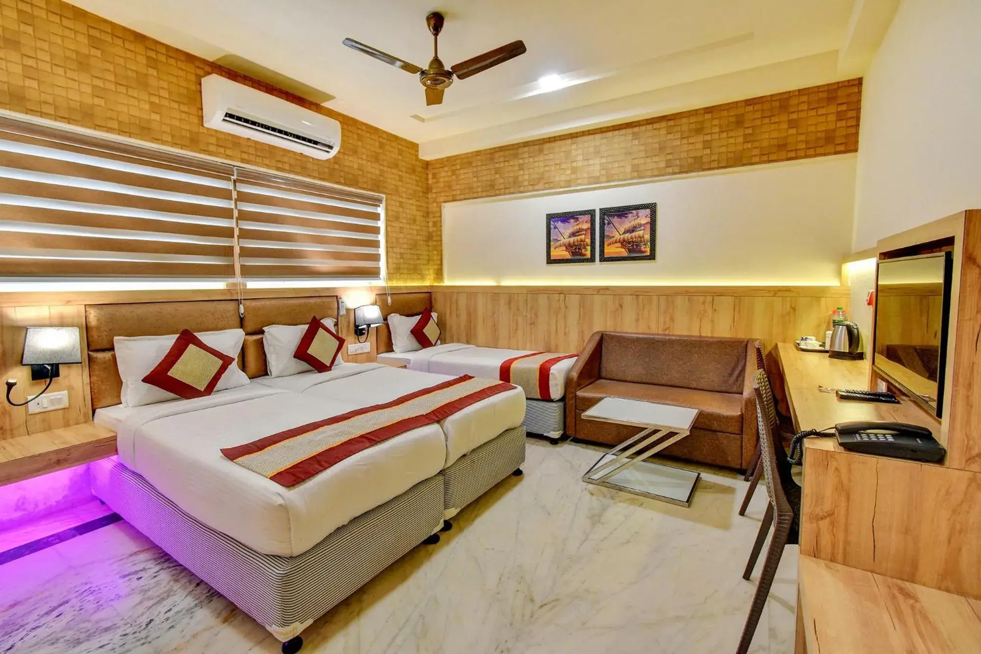 Coffee/tea facilities, Bed in FabHotel Nestlay Rooms Airport - Nr Chennai International Airport Coffee/tea facilities, Bed in FabHotel Nestlay Rooms Airport - Nr Chennai International Airport