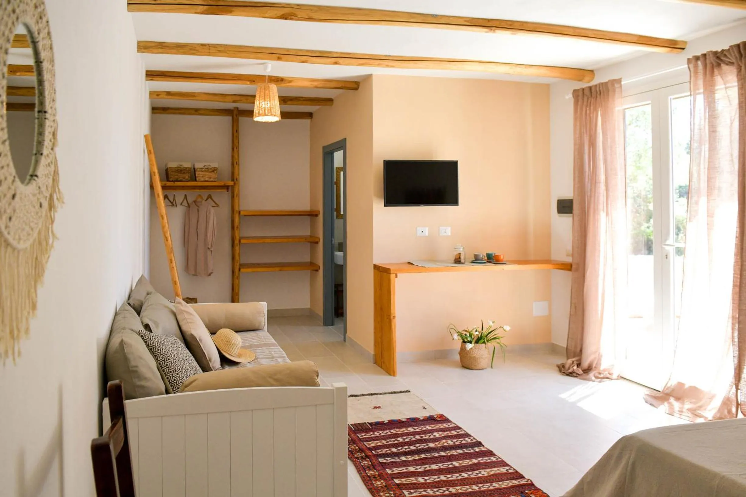 View (from property/room), Bed in LUCCICAMARE family-run BeB