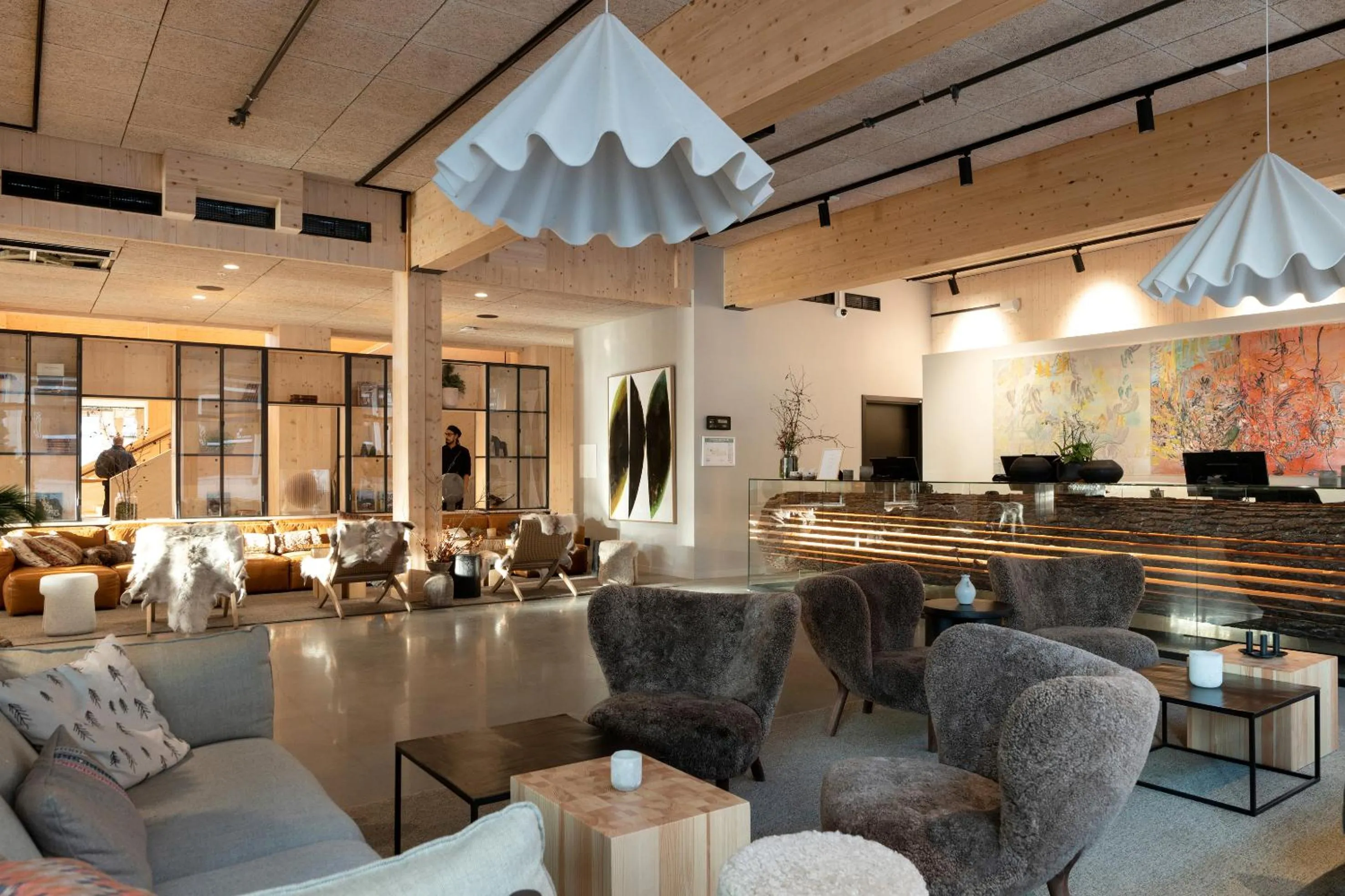 Lobby or reception in The Wood Hotel by Elite