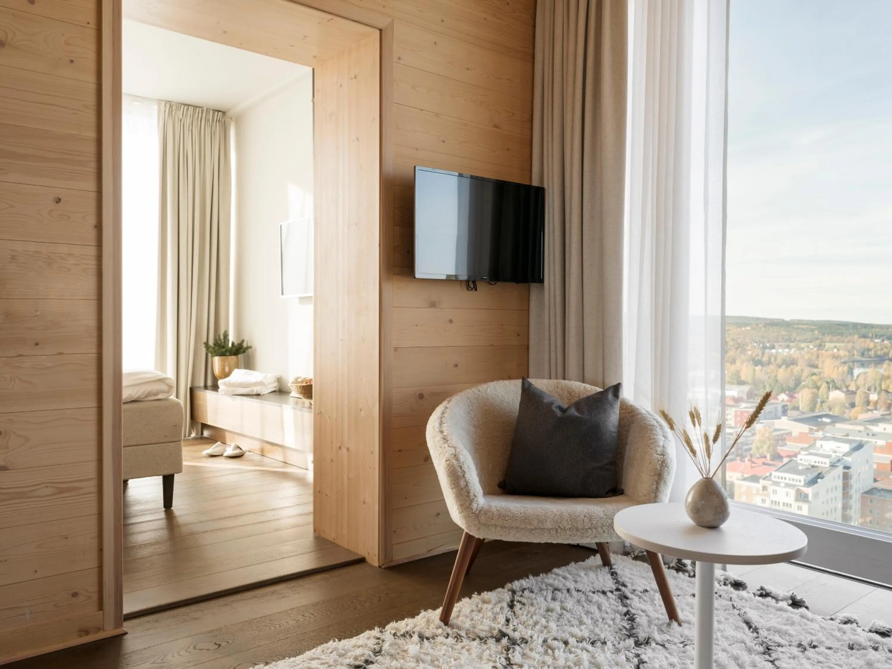 Seating area in The Wood Hotel by Elite