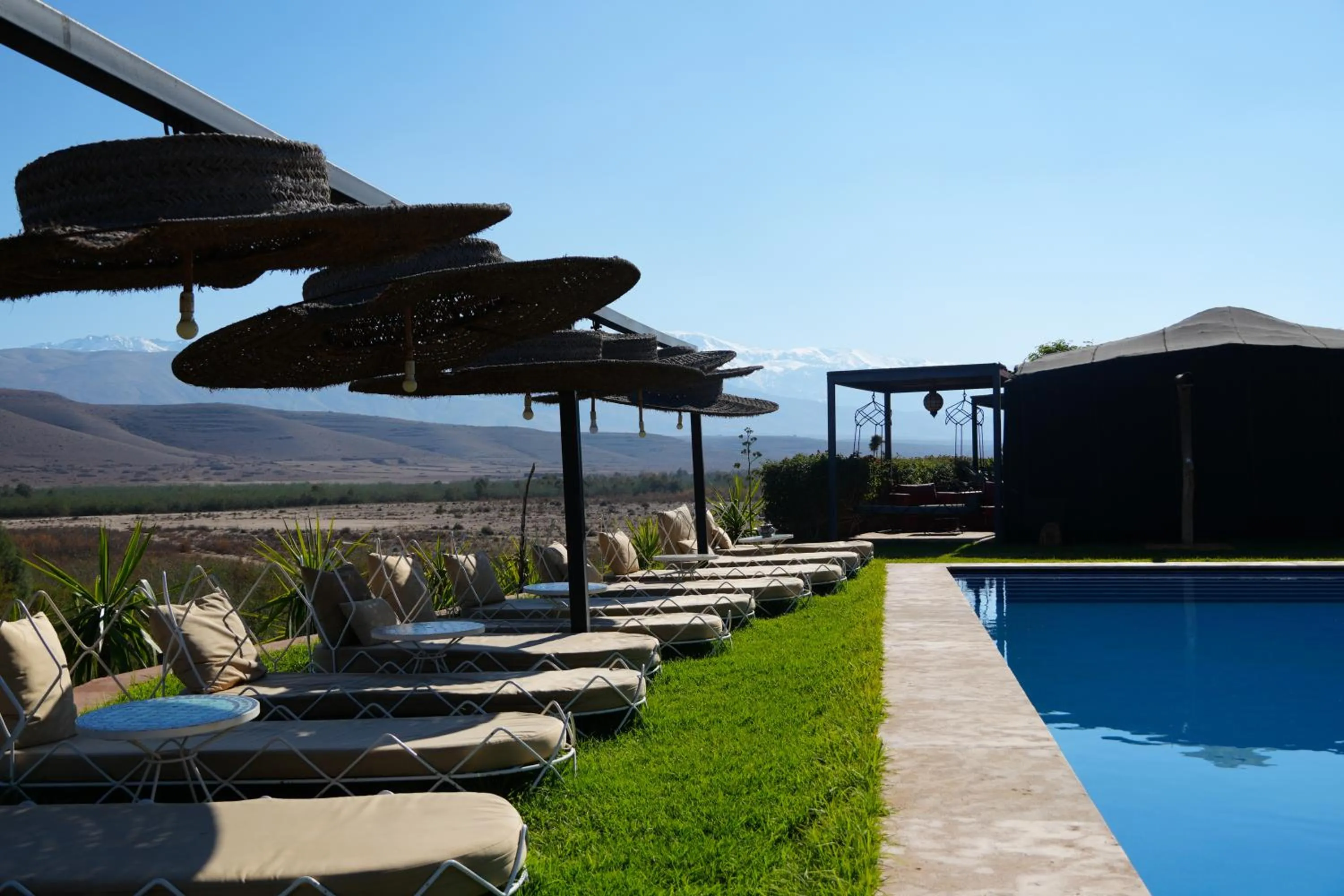 Pool view in Kalyptus Luxury Camp