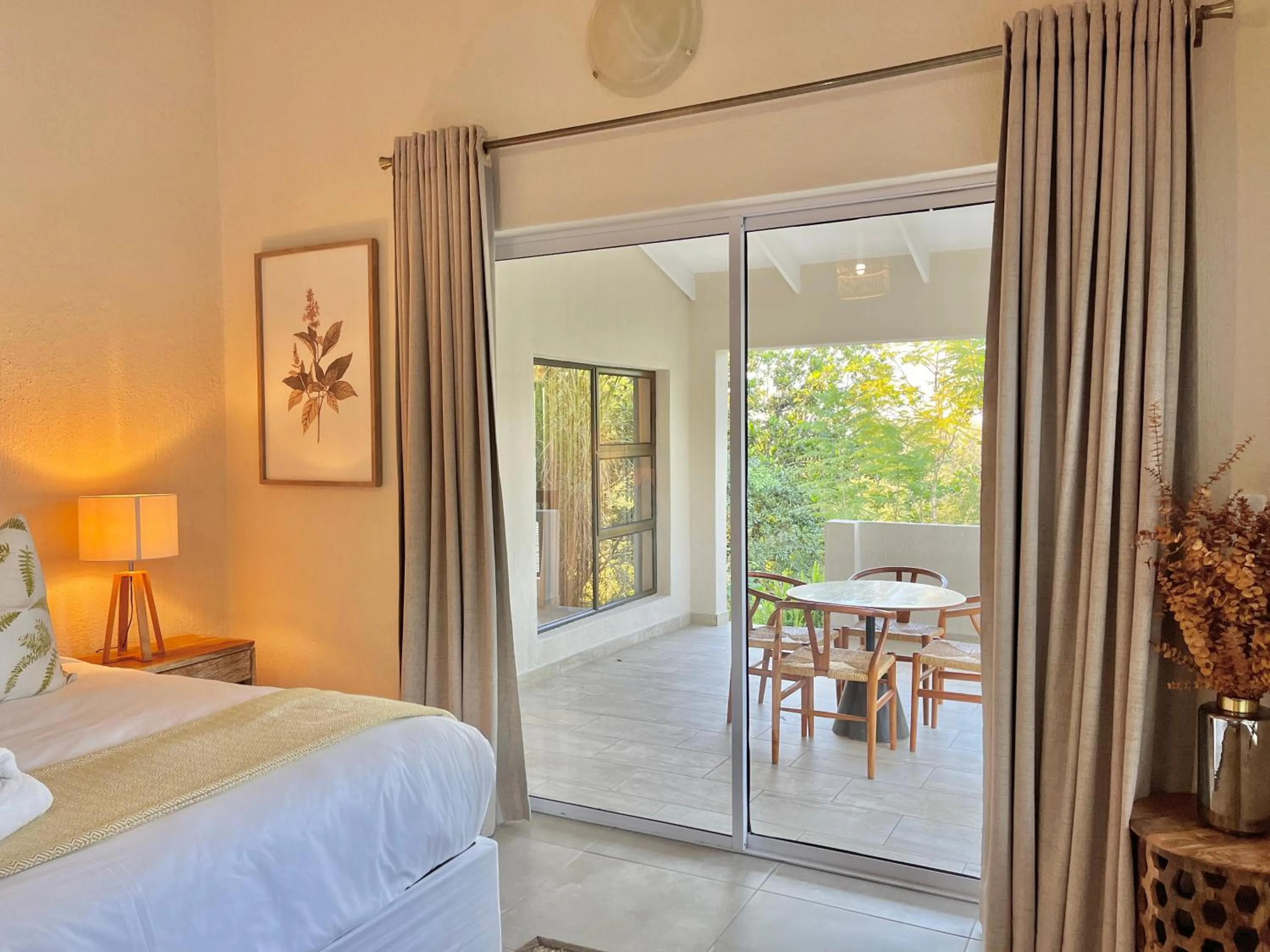 Bed in Bushbaby Valley Lodge