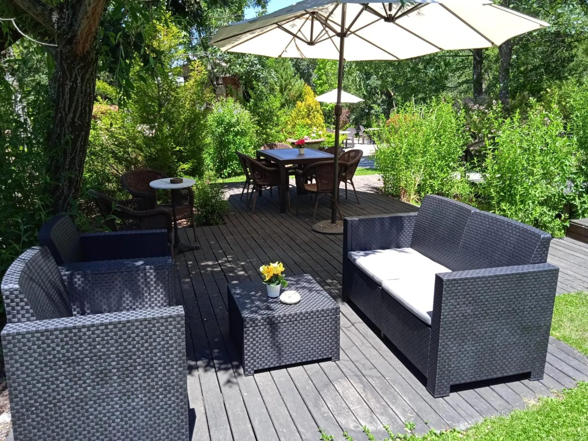 Patio in Posada Restaurante Fuenteplateada