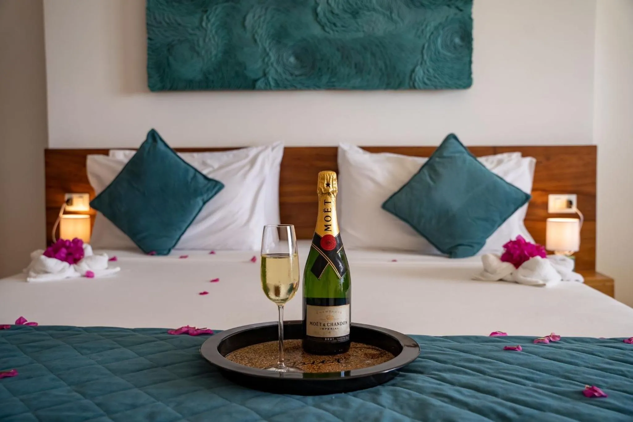 Bed in Imara Beach Resort